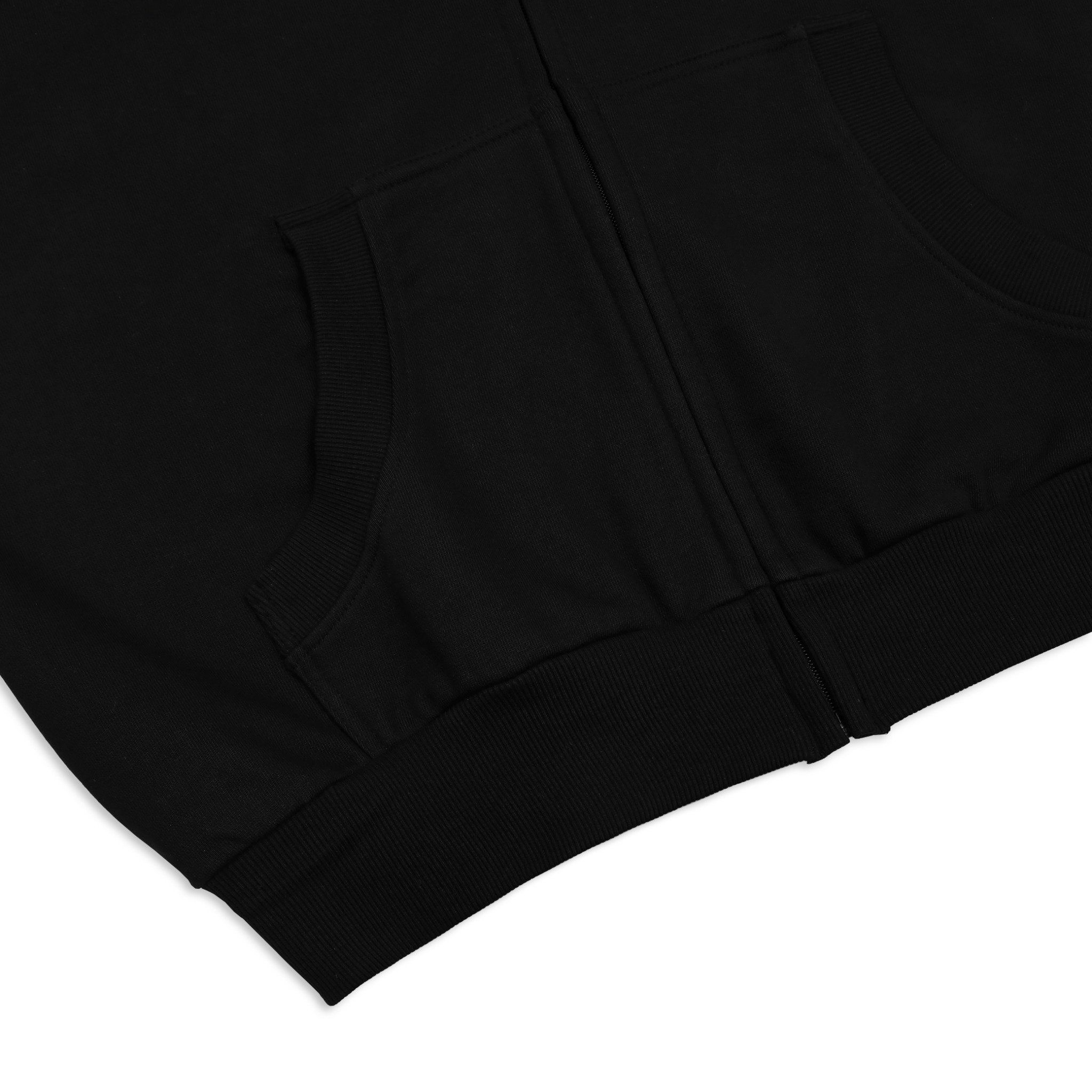 SWE SIGNATURE ZIP HOODIE - BLACK