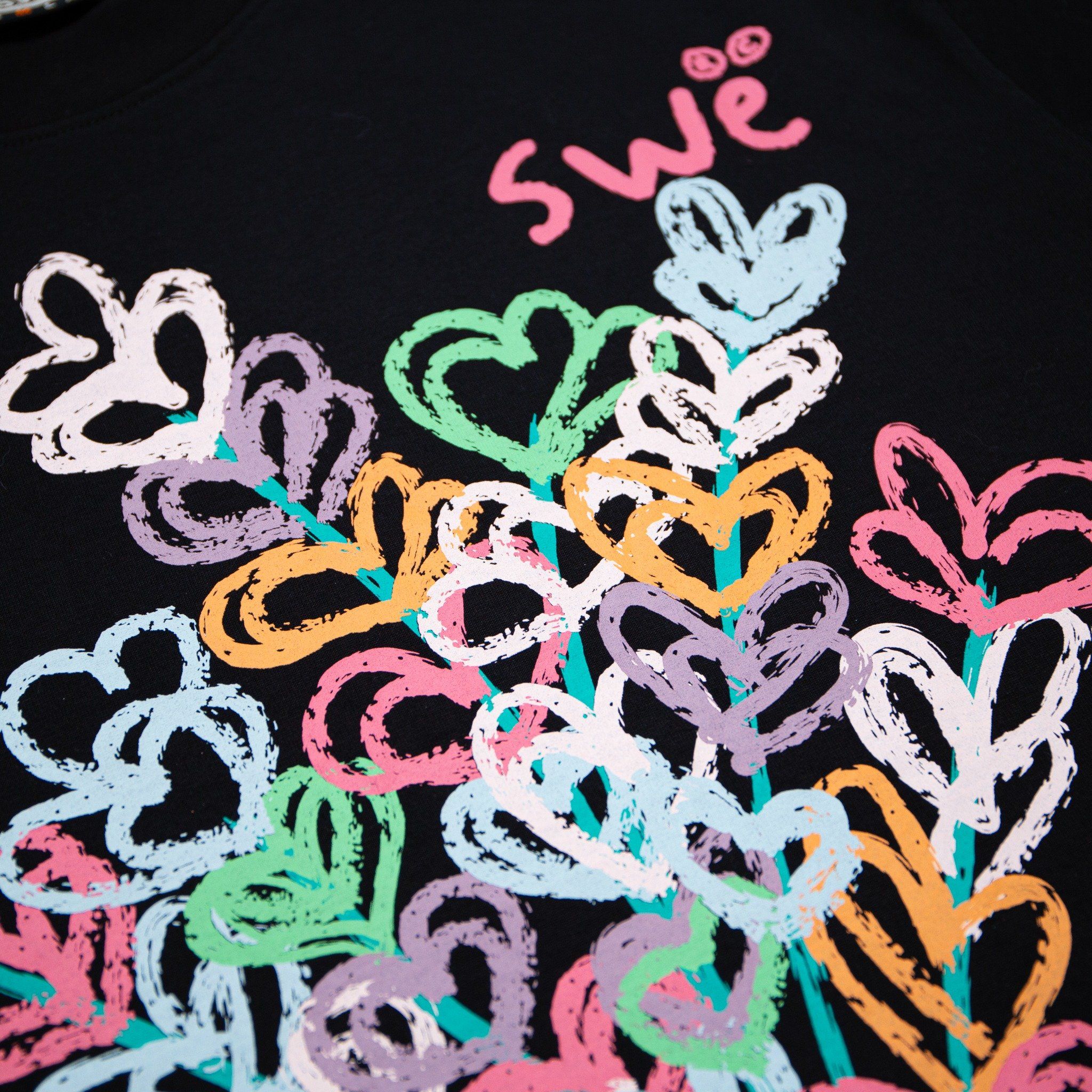 SWE HAPPY TEE - BLACK
