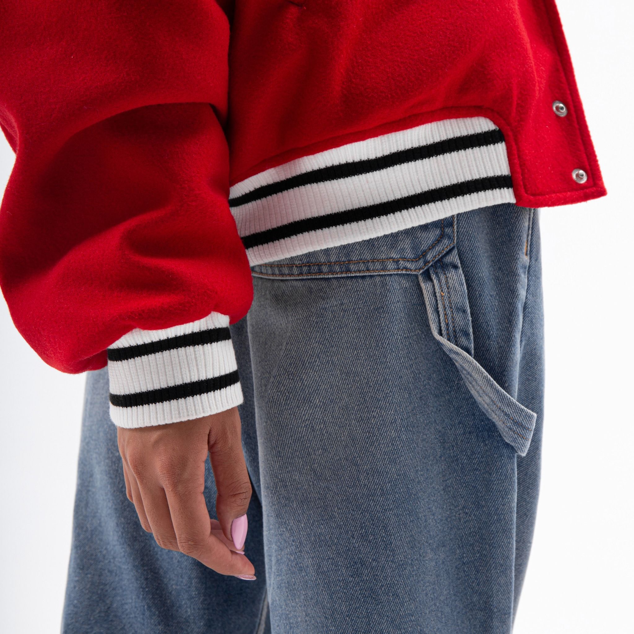 TIGER VARSITY JACKET - RED
