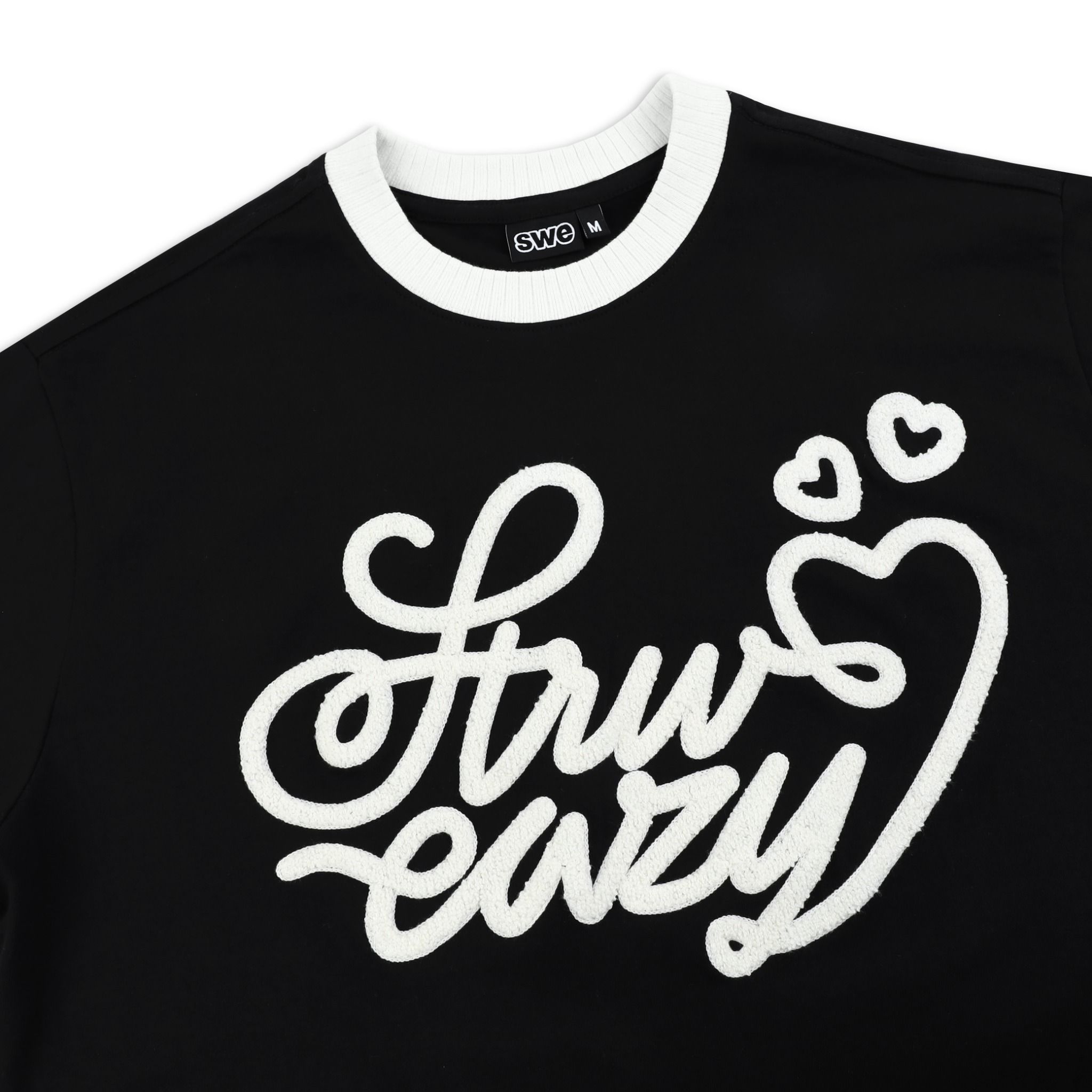 SWE LOOP BOXY TEE - BLACK