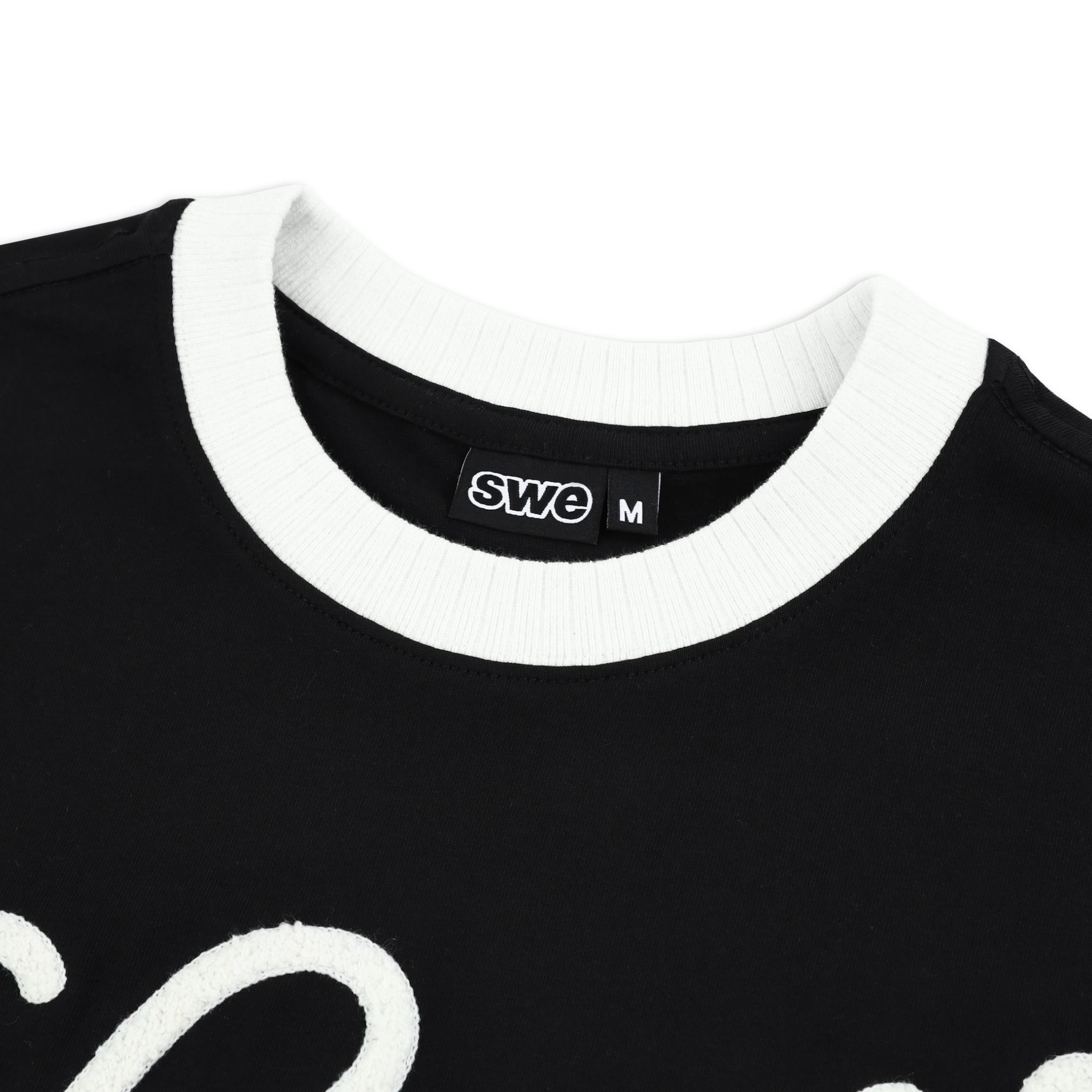 SWE LOOP BOXY TEE - BLACK