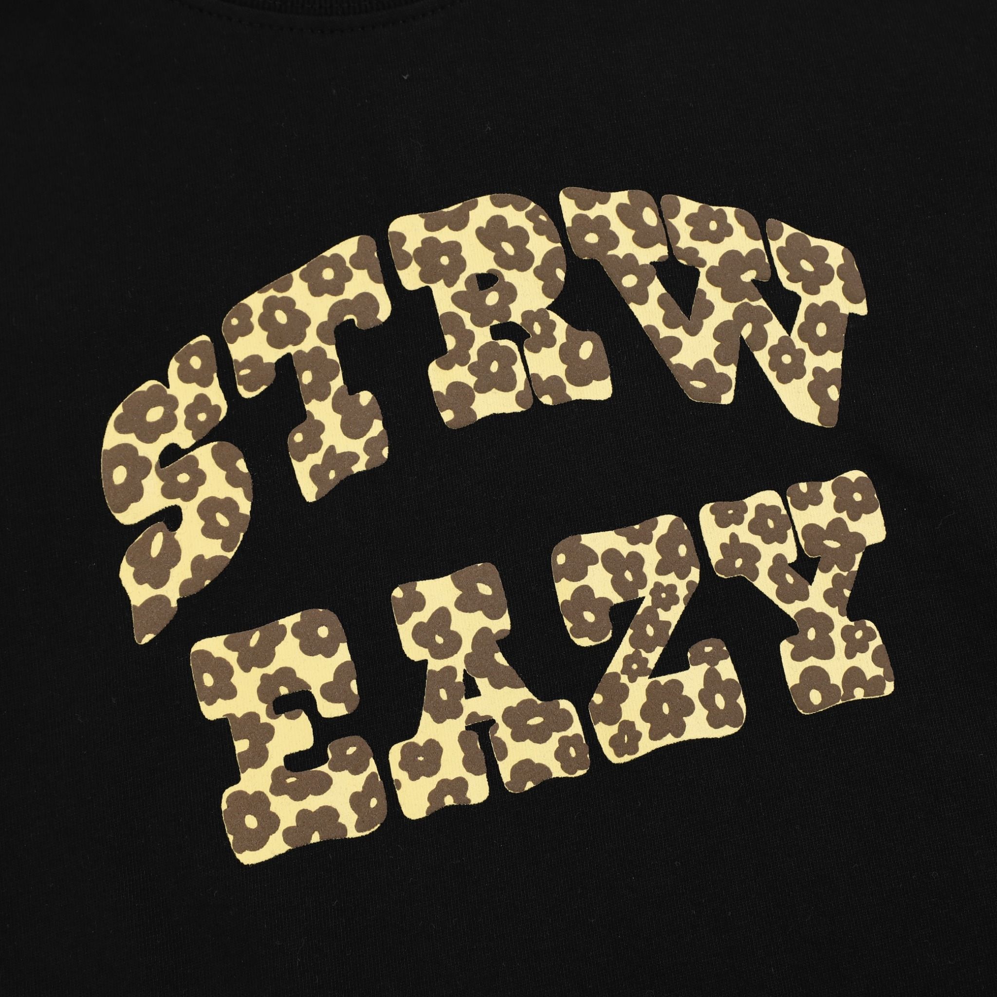 SWE BLOOM BABY TEE - BLACK