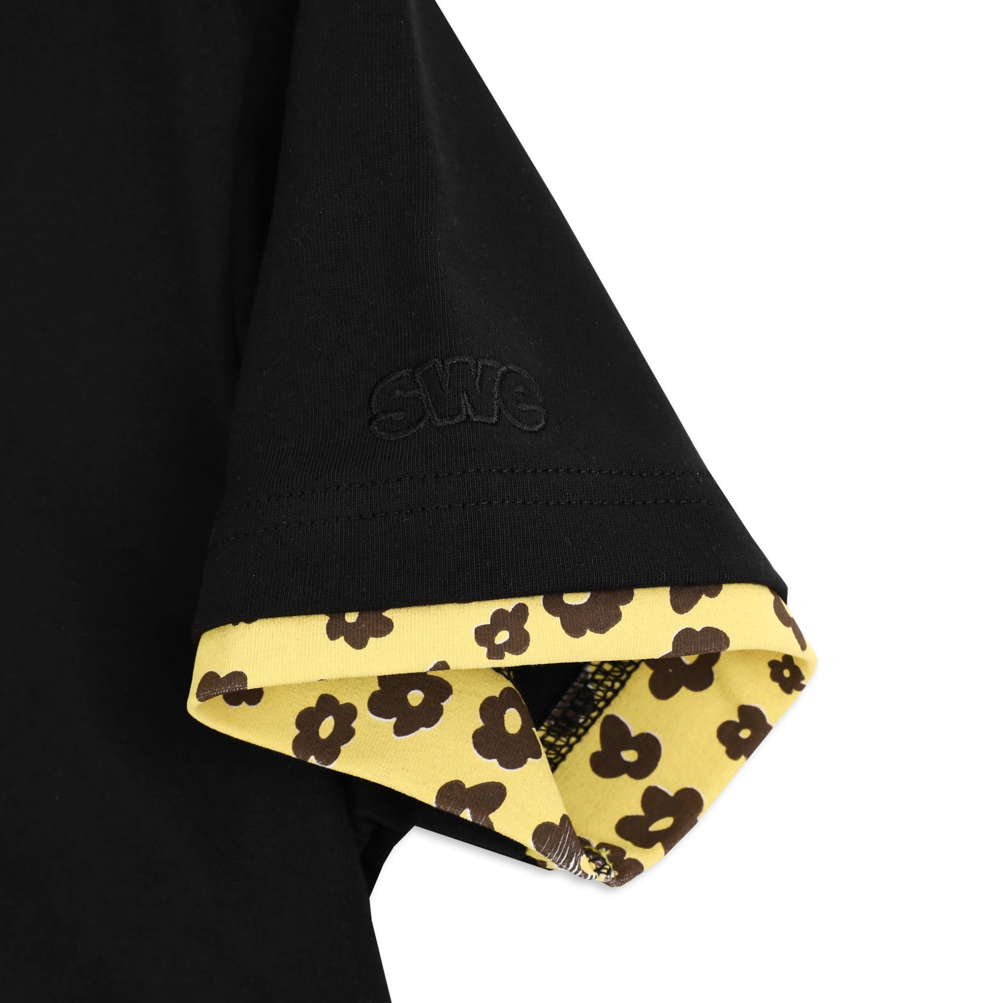 SWE BLOOM BABY TEE - BLACK