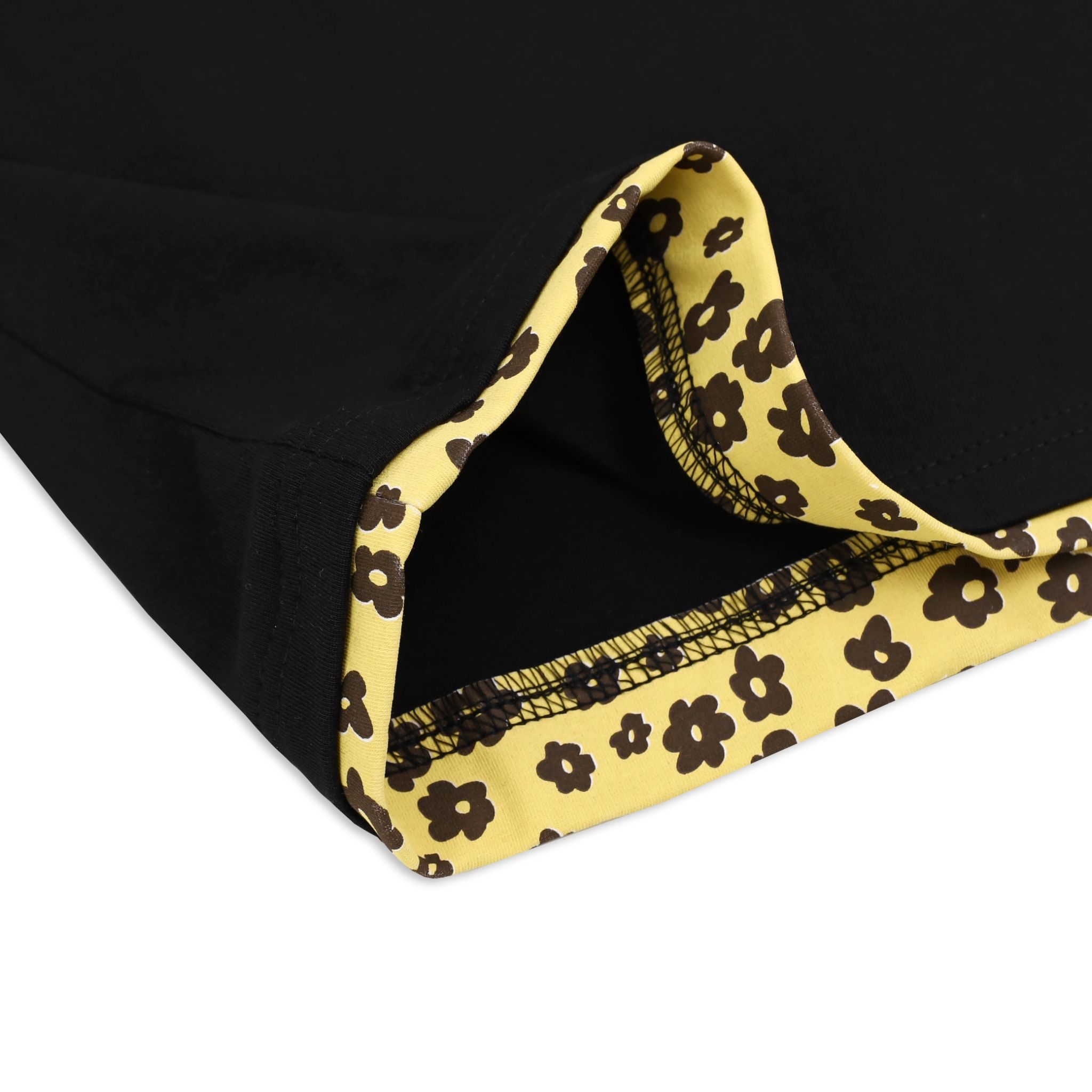 SWE BLOOM BABY TEE - BLACK