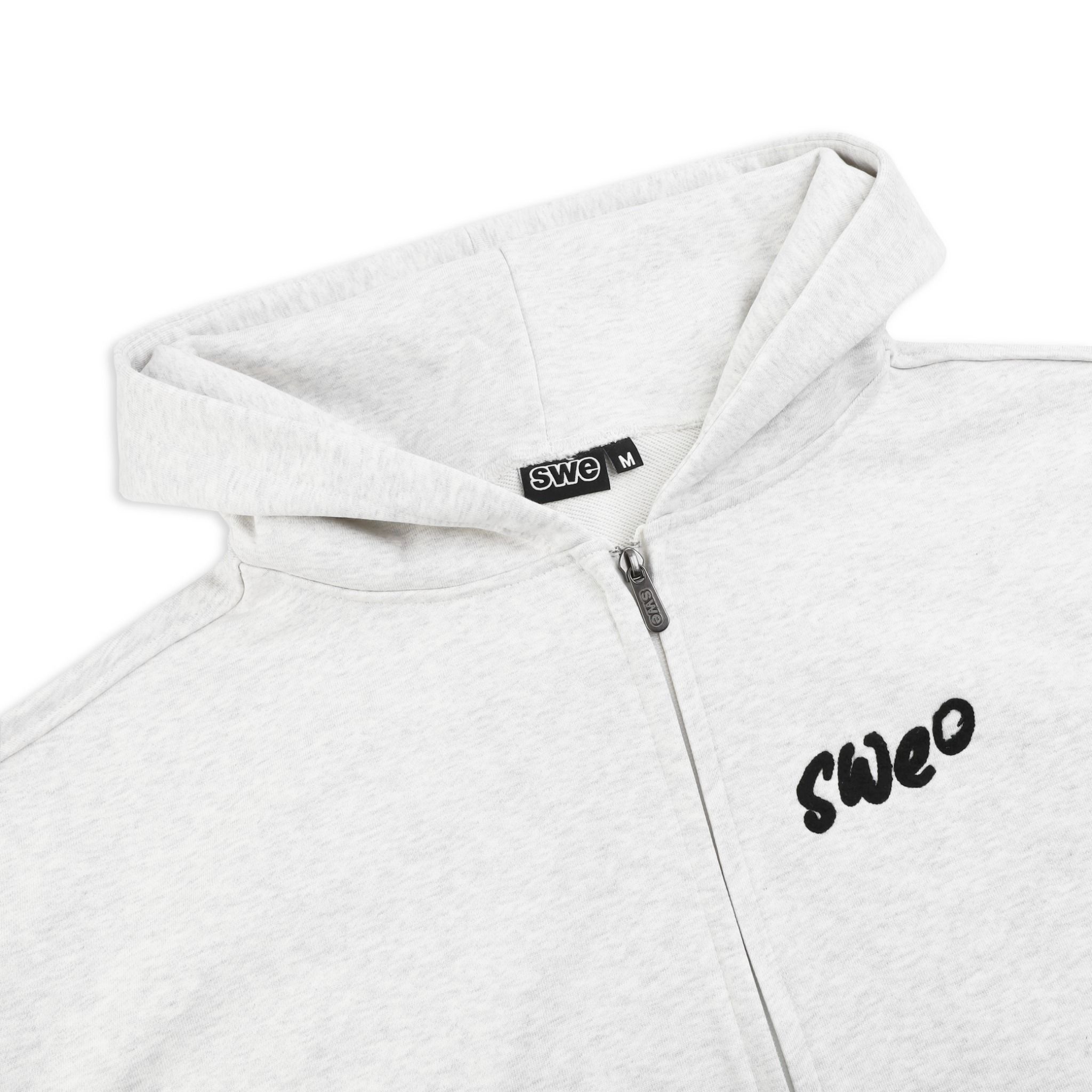 SWE SIGNATURE ZIP HOODIE - GRAY