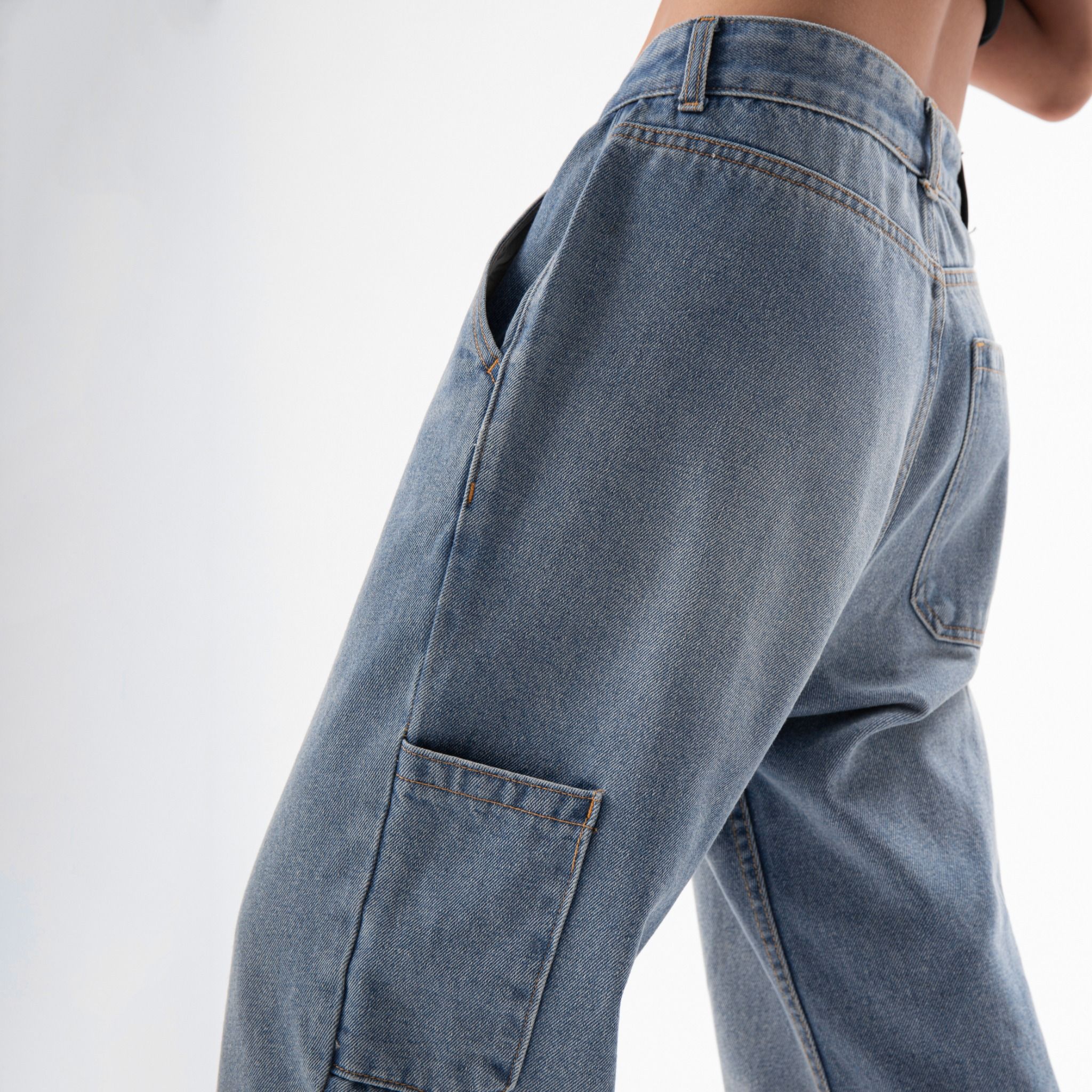 STRAIGHT JEANS - BLUE