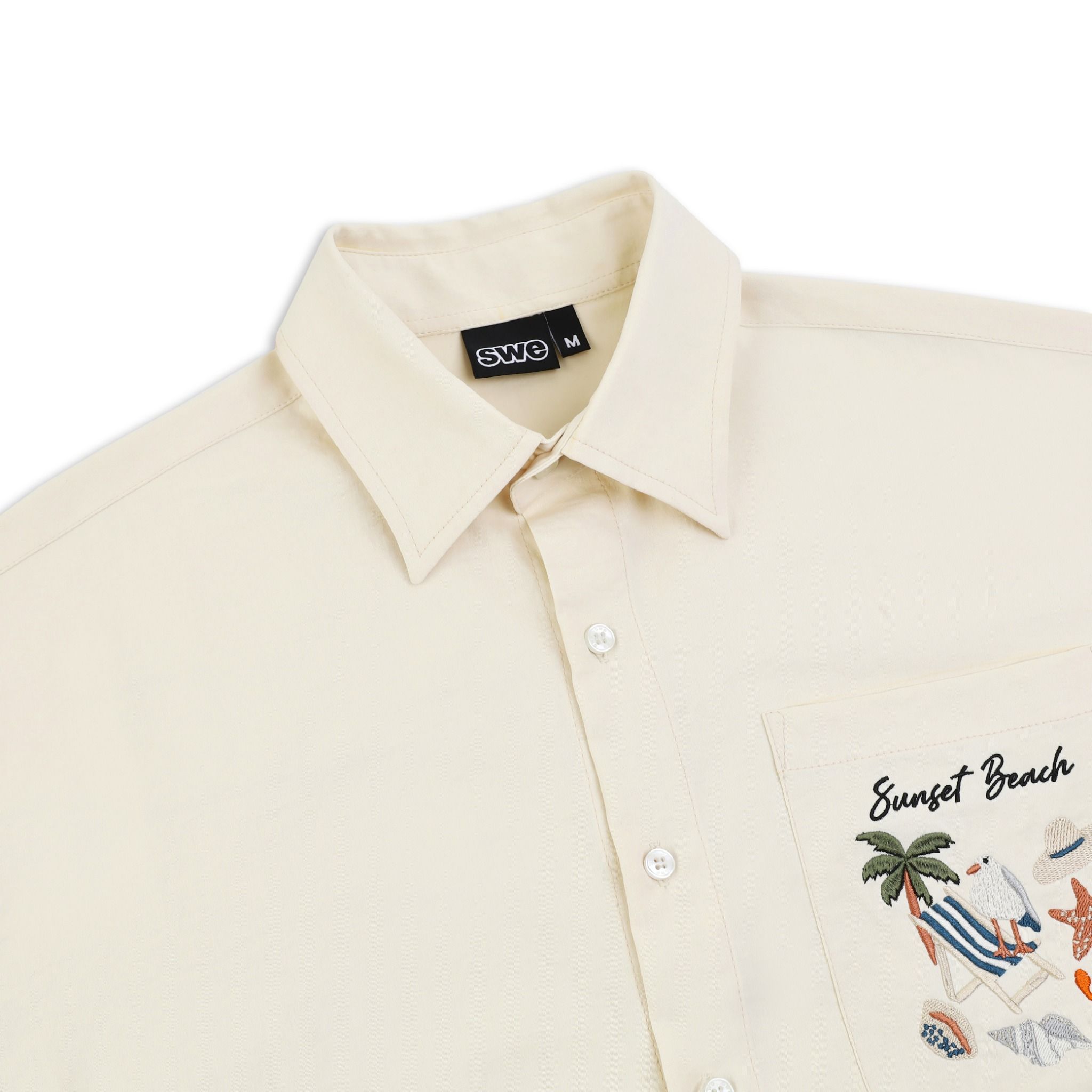 SWE SUNSET POCKET SHIRT - CREAM