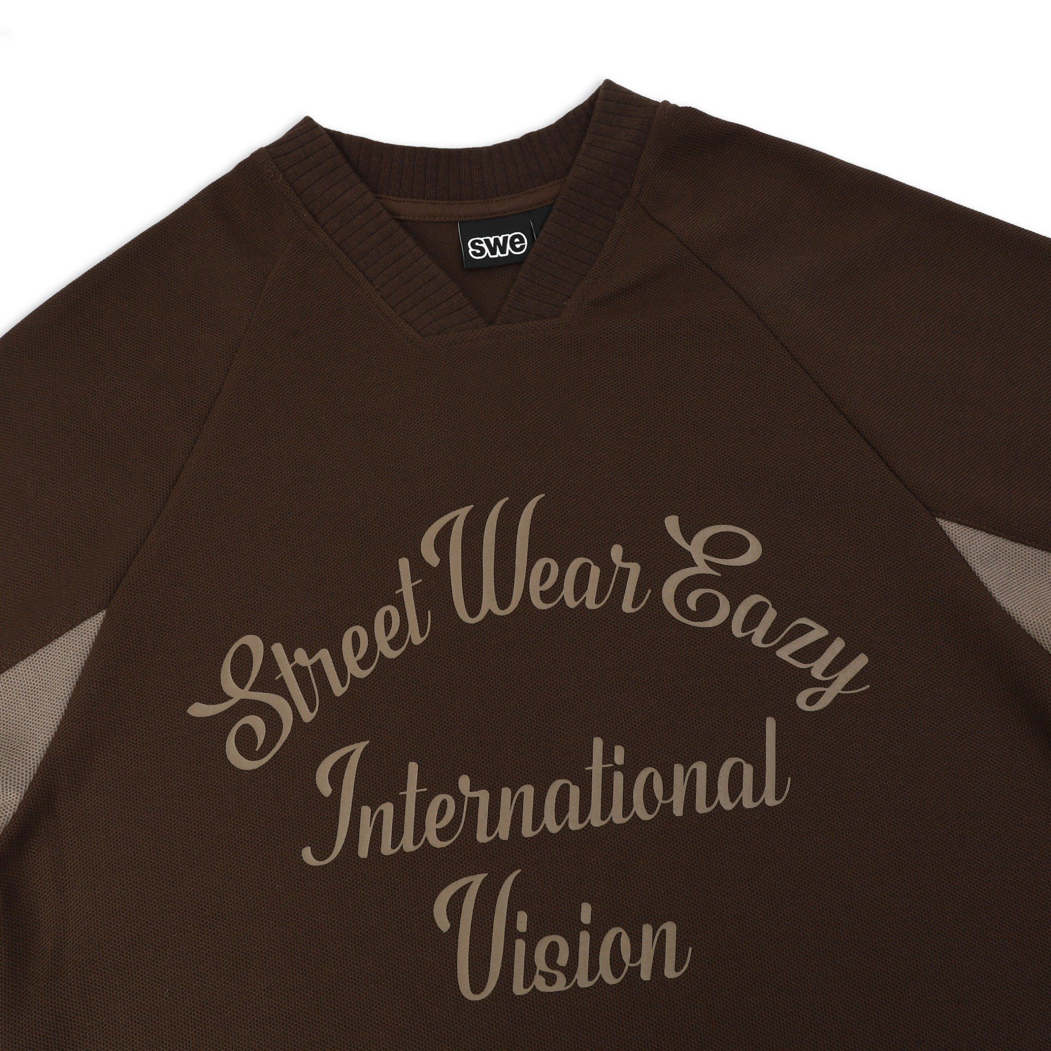 SWE VISION L/S TEE - BROWN