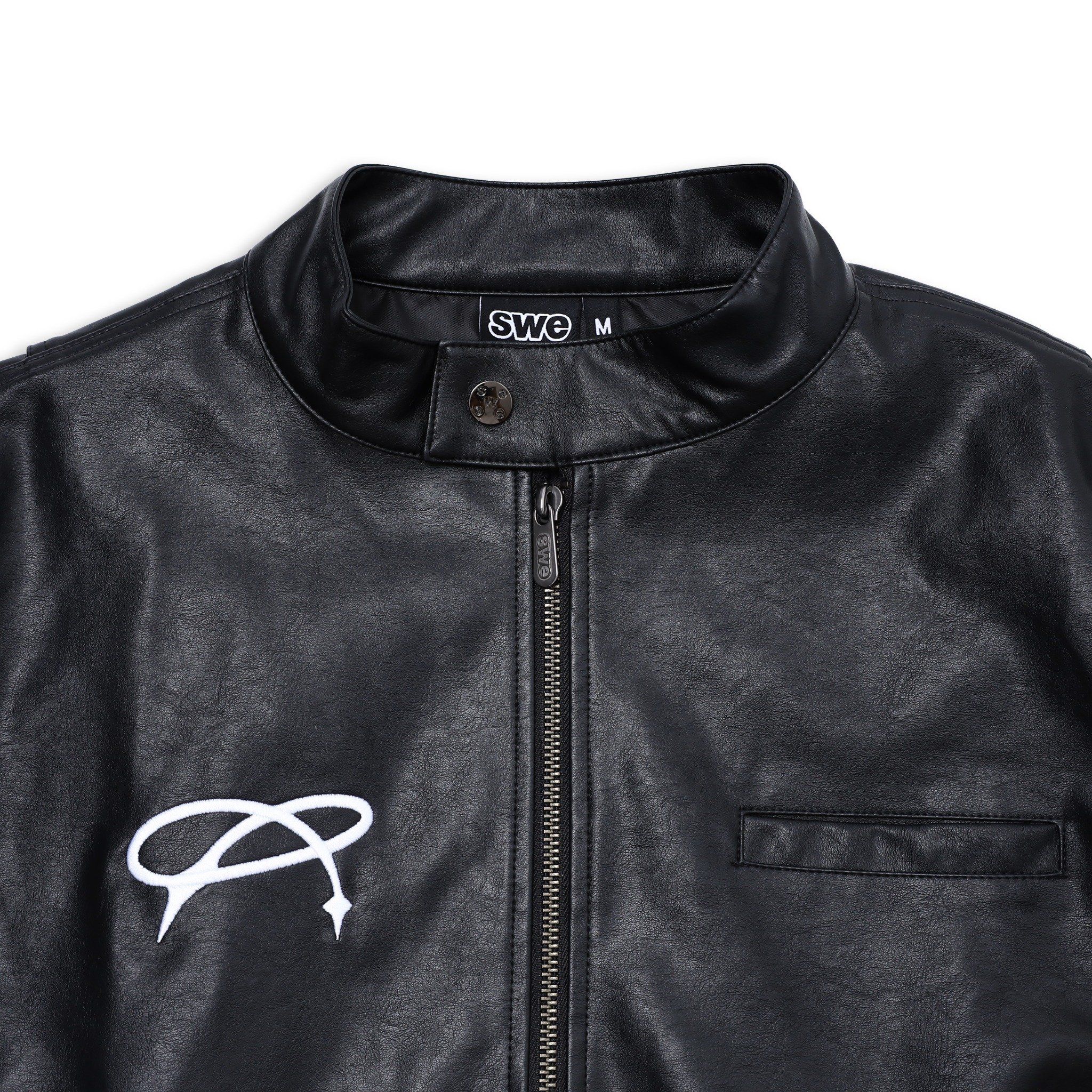 SWE INFINITY LEATHER JACKET - BLACK