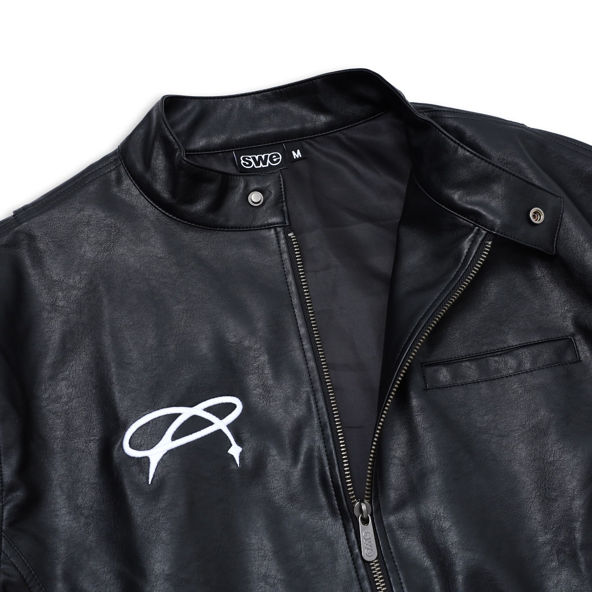 SWE INFINITY LEATHER JACKET - BLACK