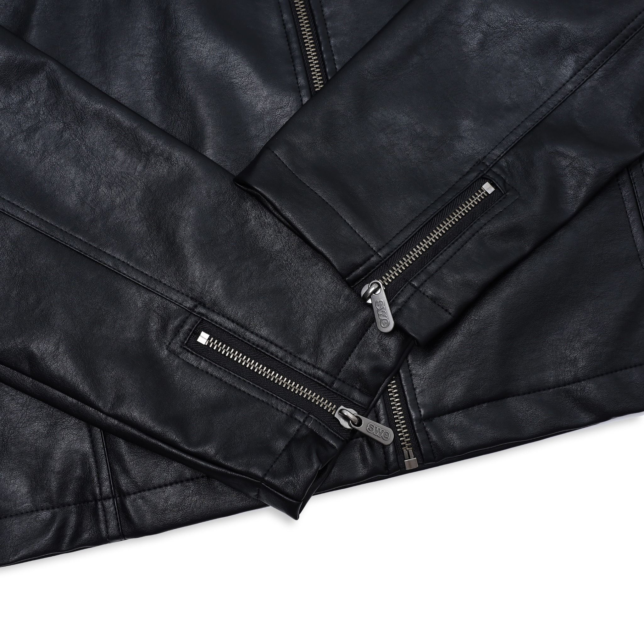 SWE INFINITY LEATHER JACKET - BLACK