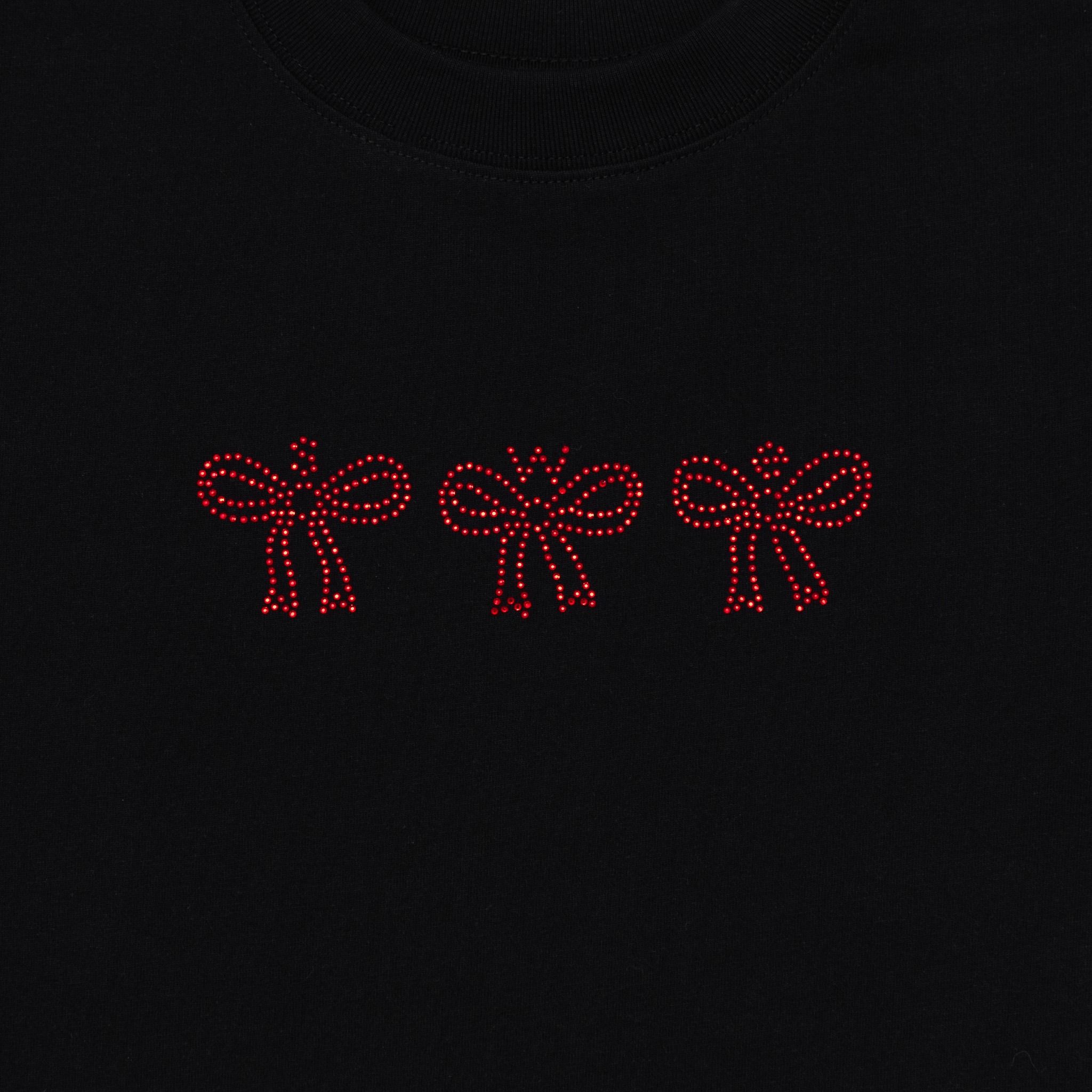 CRYSTAL BABY TEE - BLACK