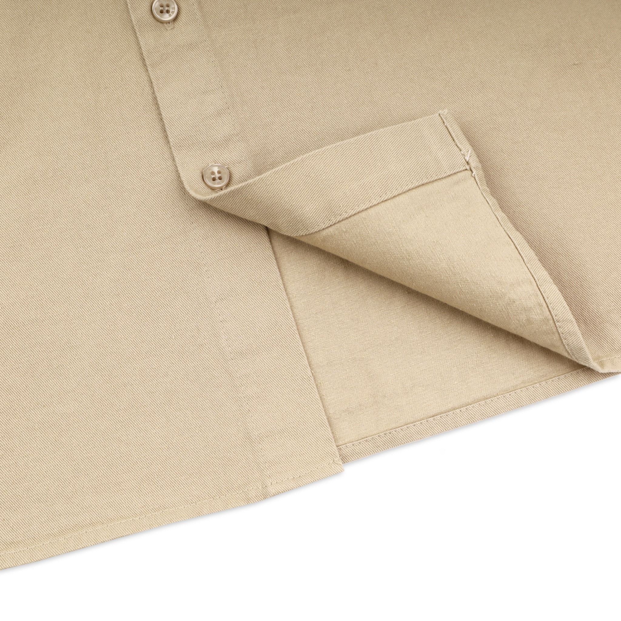 SWE PIN BUTTON SHIRT - BEIGE
