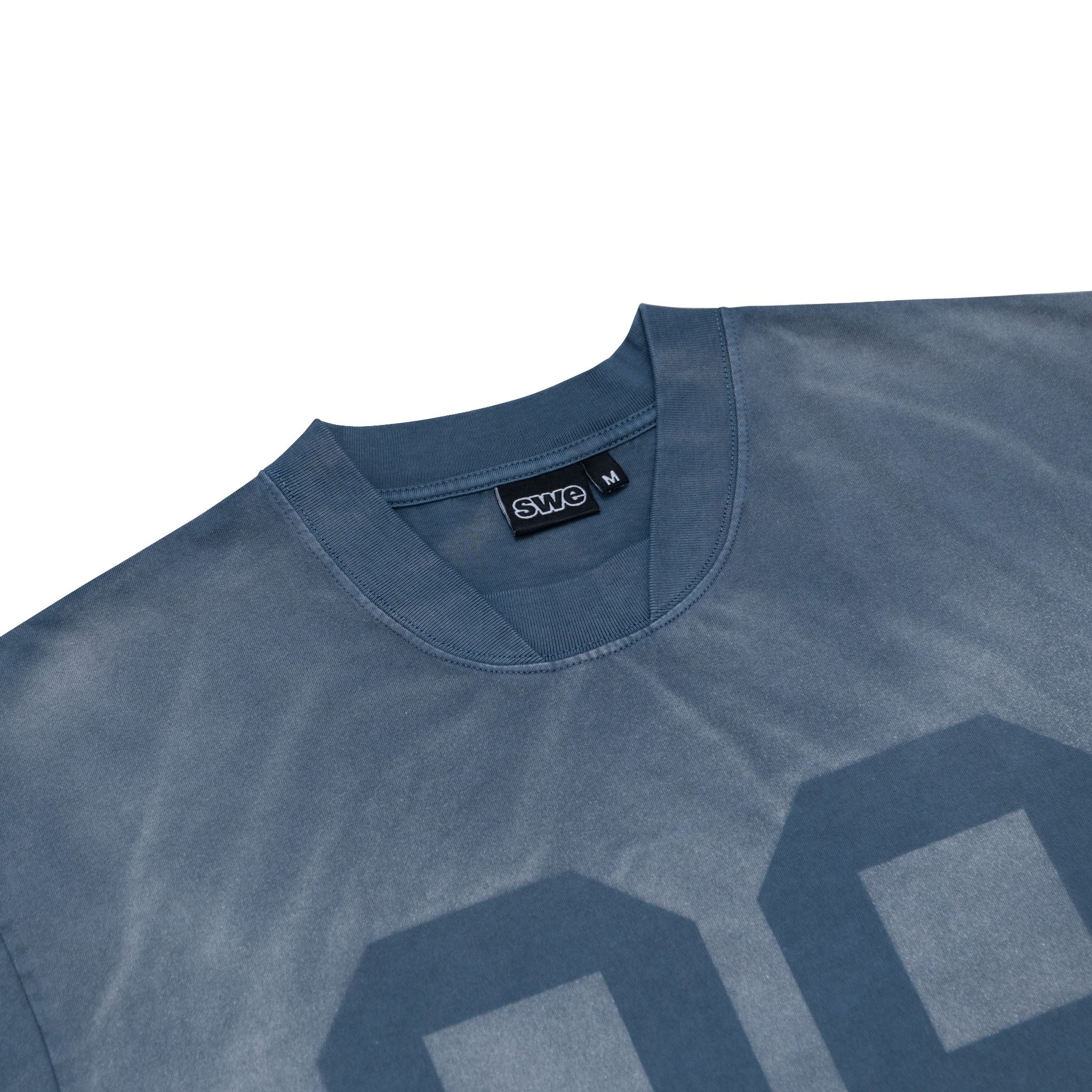 SWE 8TH WASHED TEE - STORM BLUE