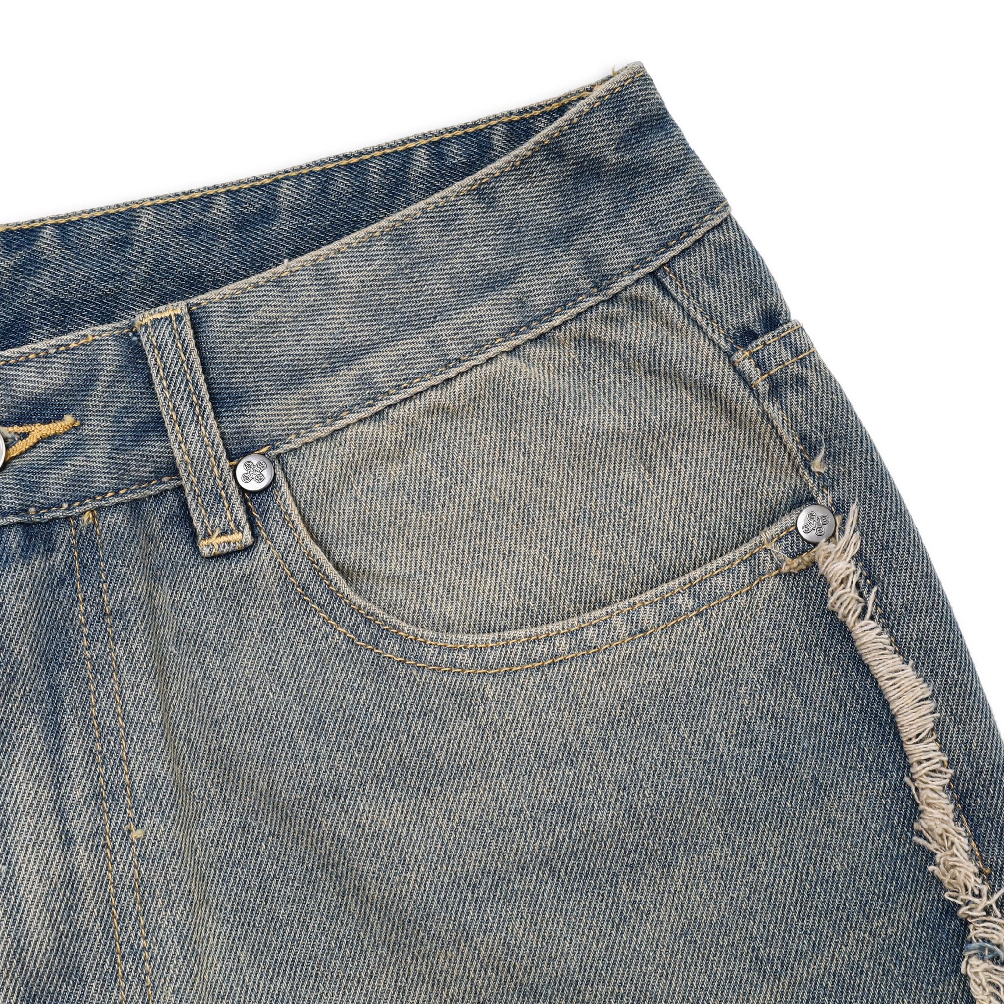 EDGE WASHED JEANS - BLUE