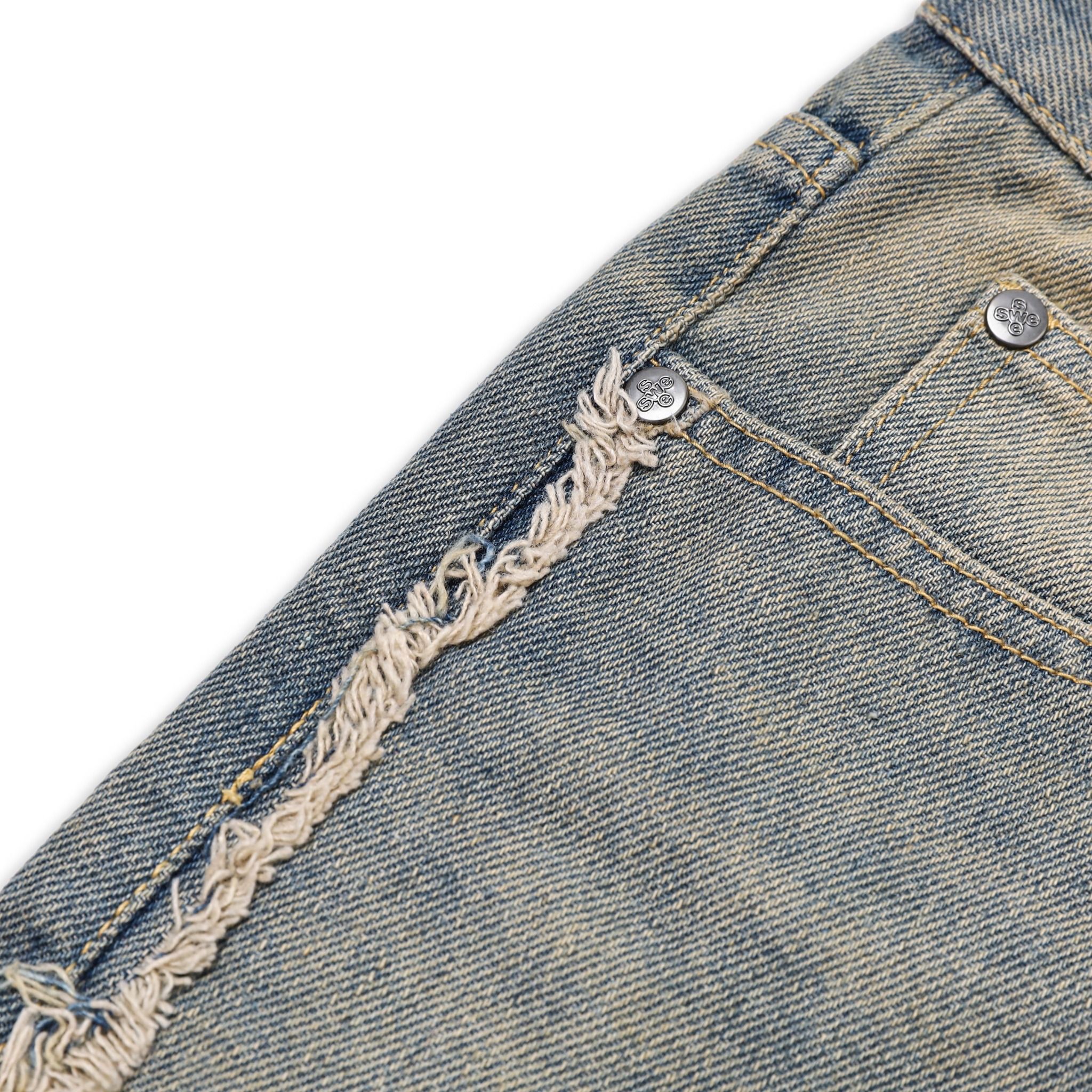 EDGE WASHED JEANS - BLUE