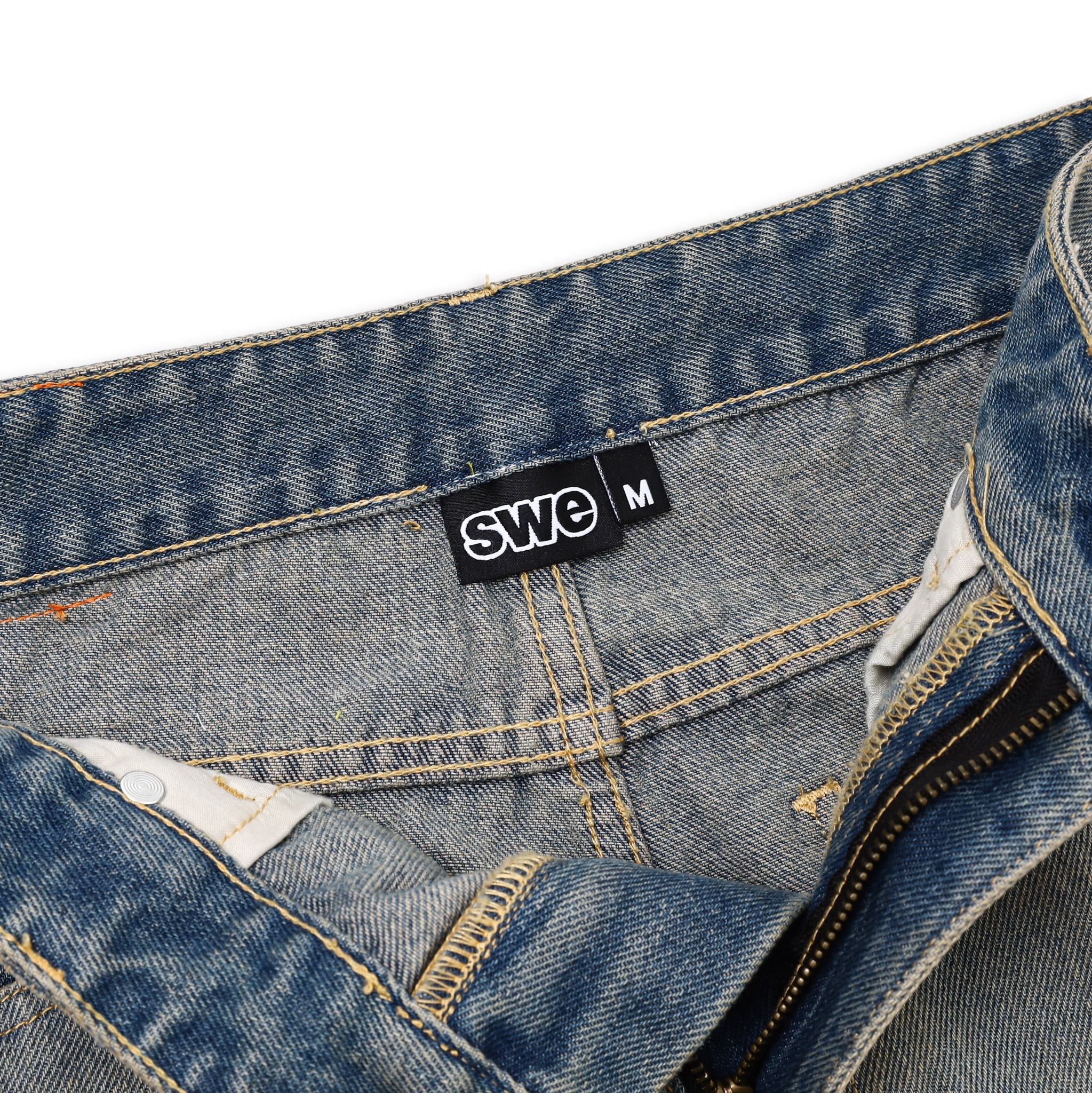 EDGE WASHED JEANS - BLUE