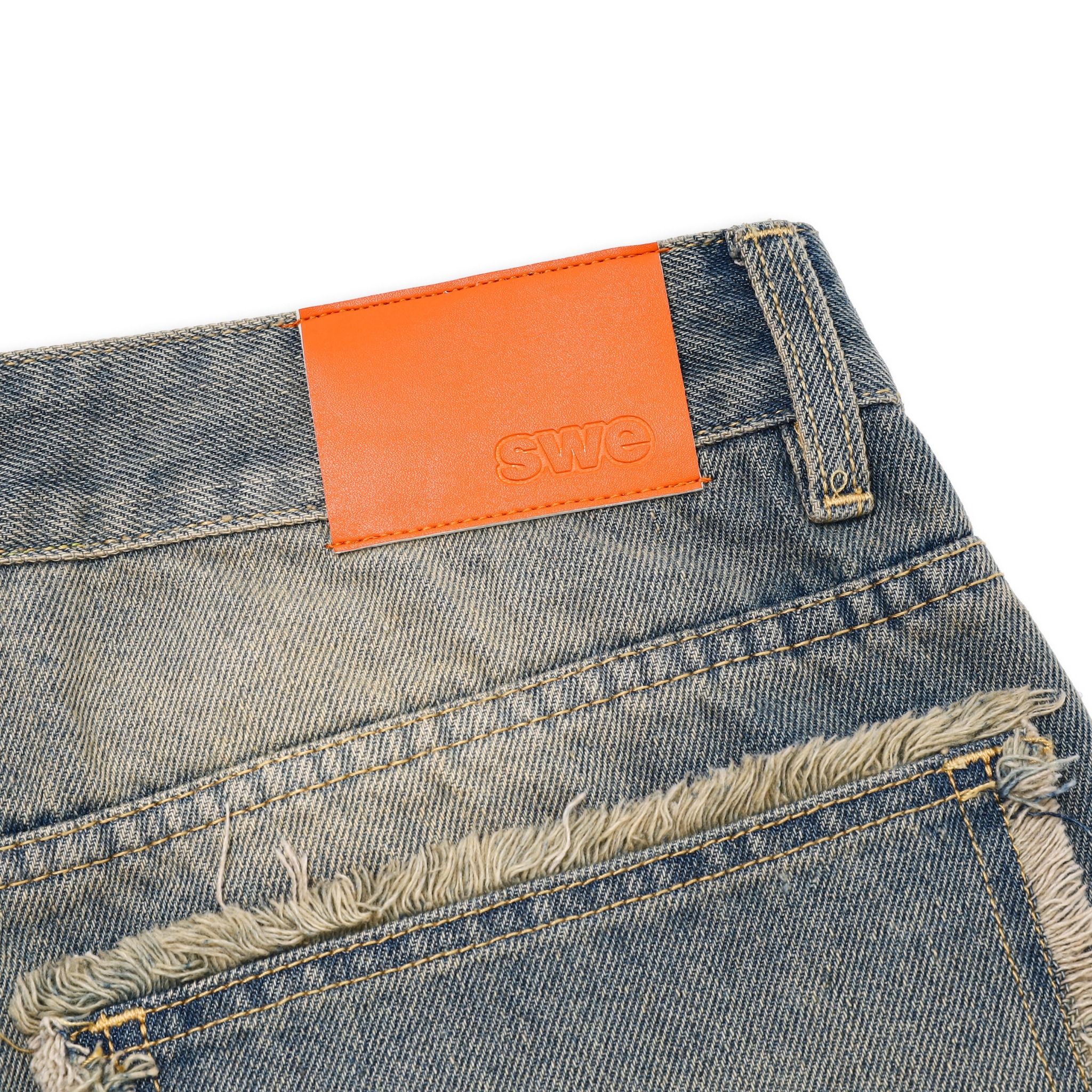 EDGE WASHED JEANS - BLUE