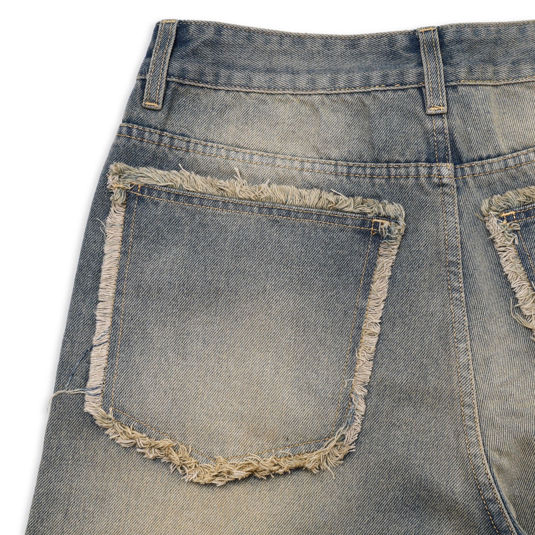 EDGE WASHED JEANS - BLUE