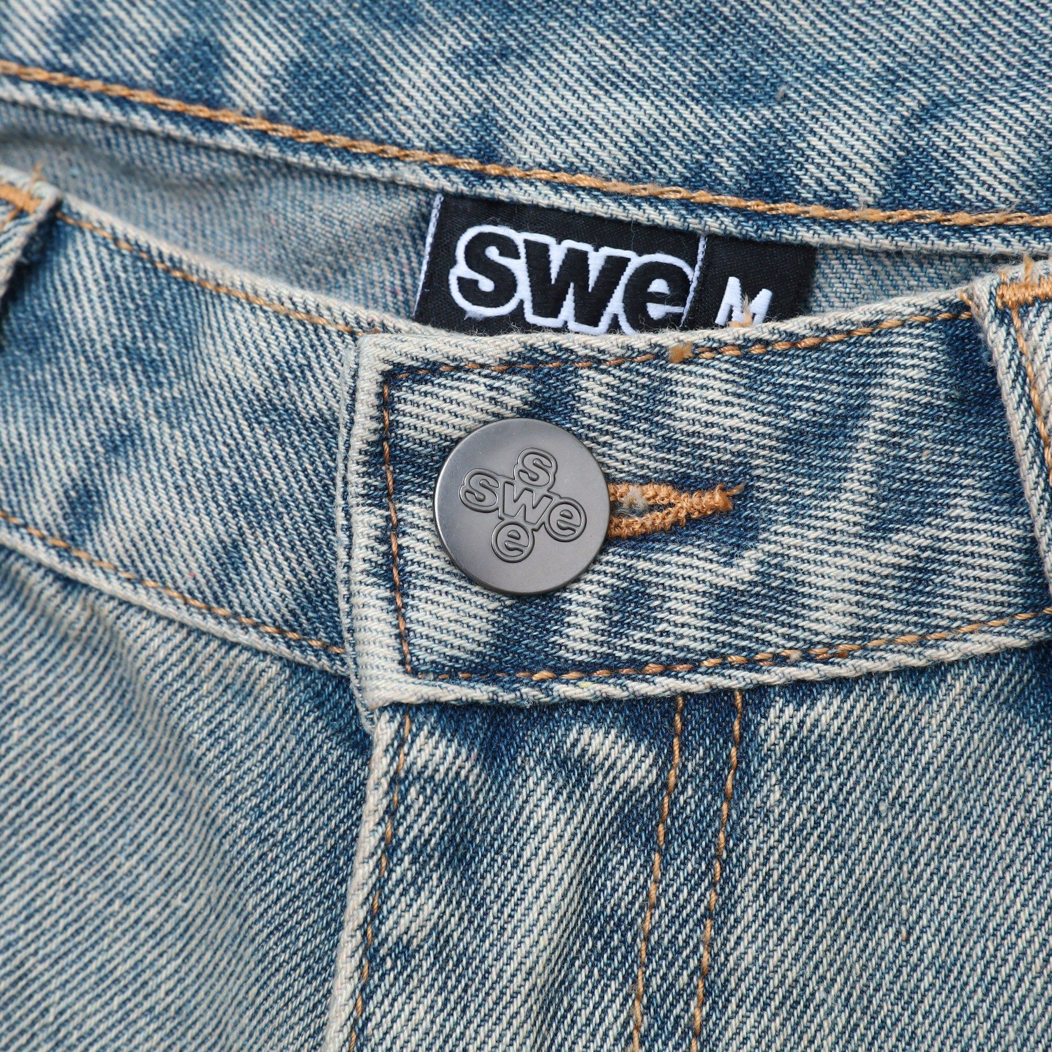 SWE NOMAD DENIM SHORTS - WASHED BLUE
