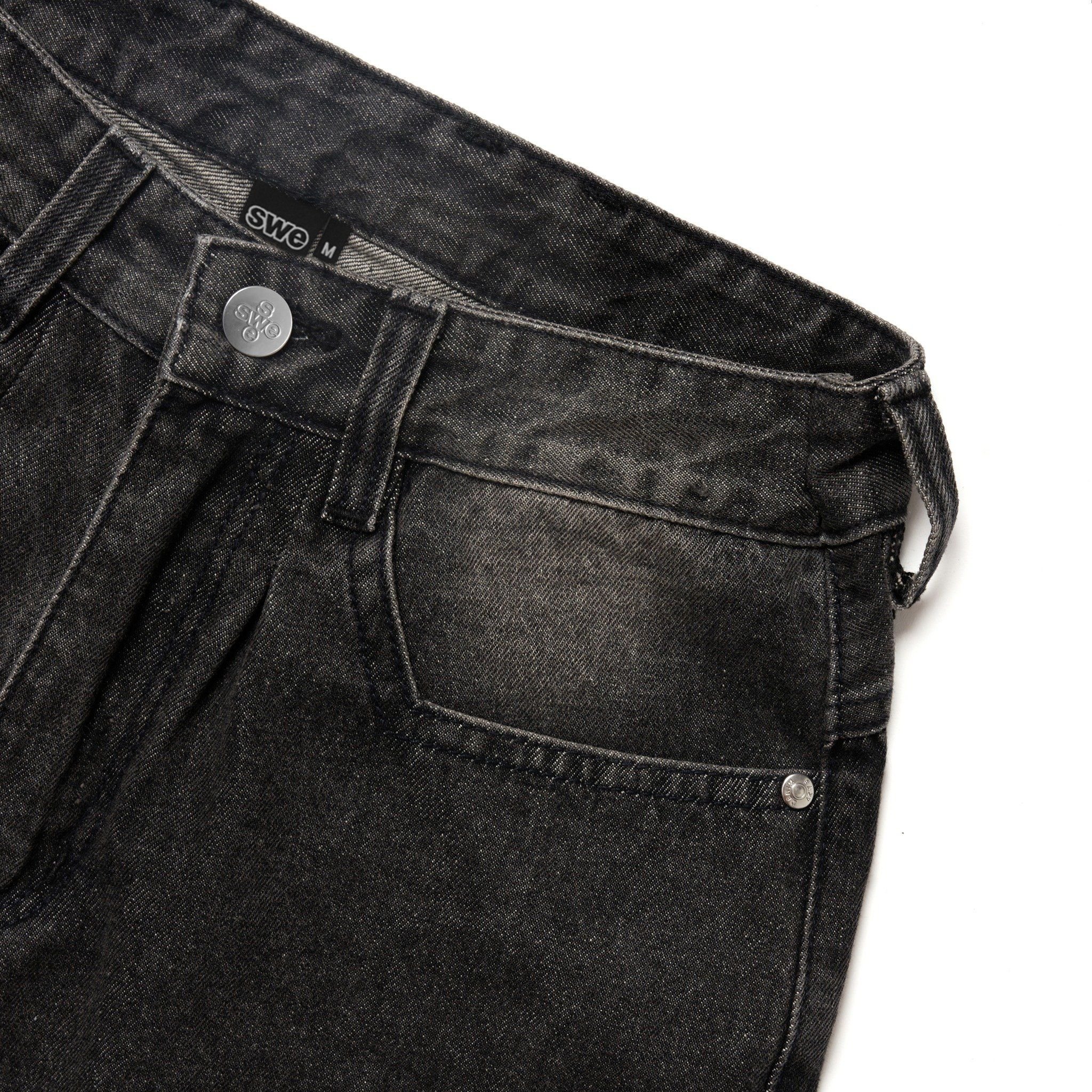 SWE CHOPPED DENIM SHORTS - WASHED