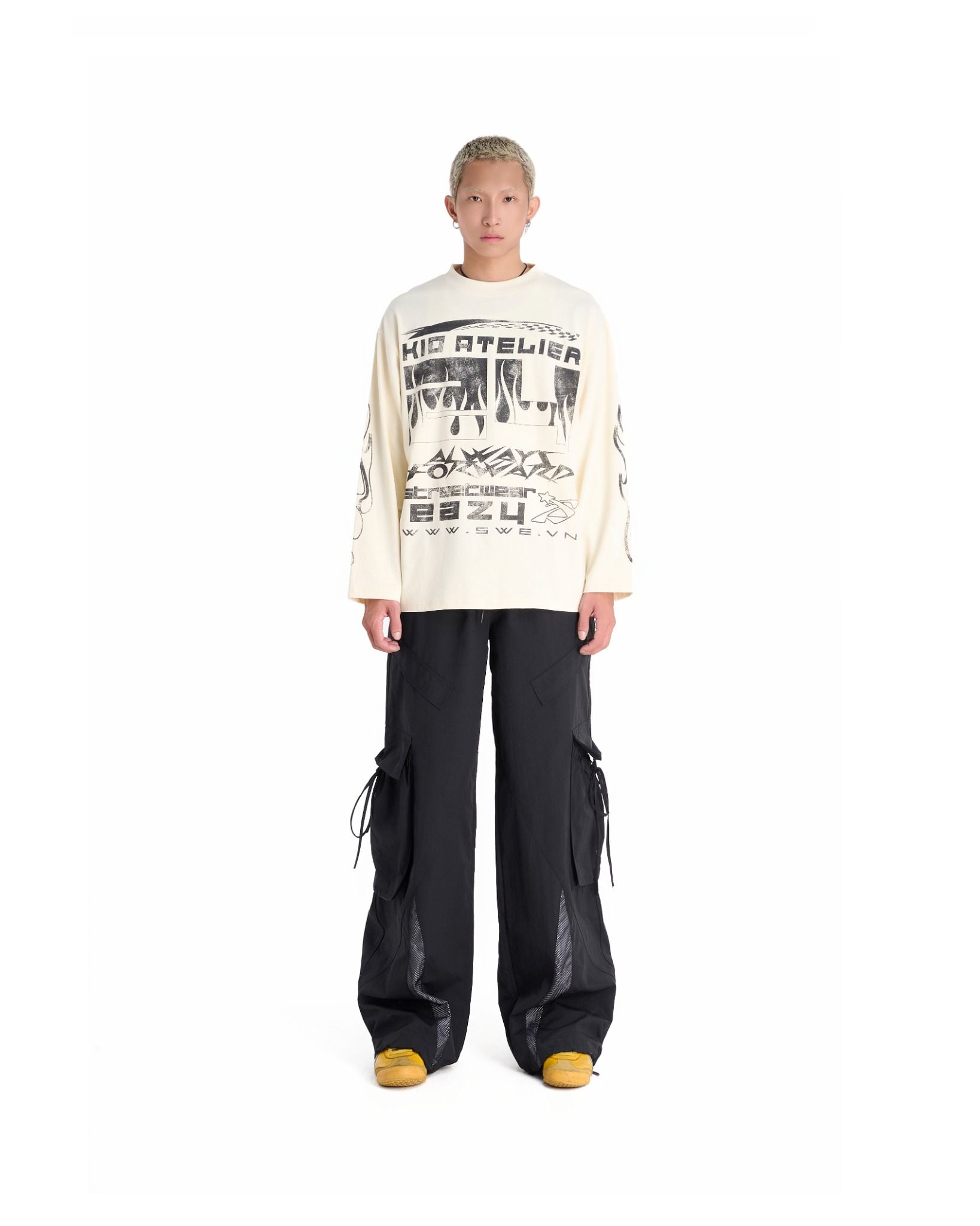 SWE YOUTH LS TEE - CREAM