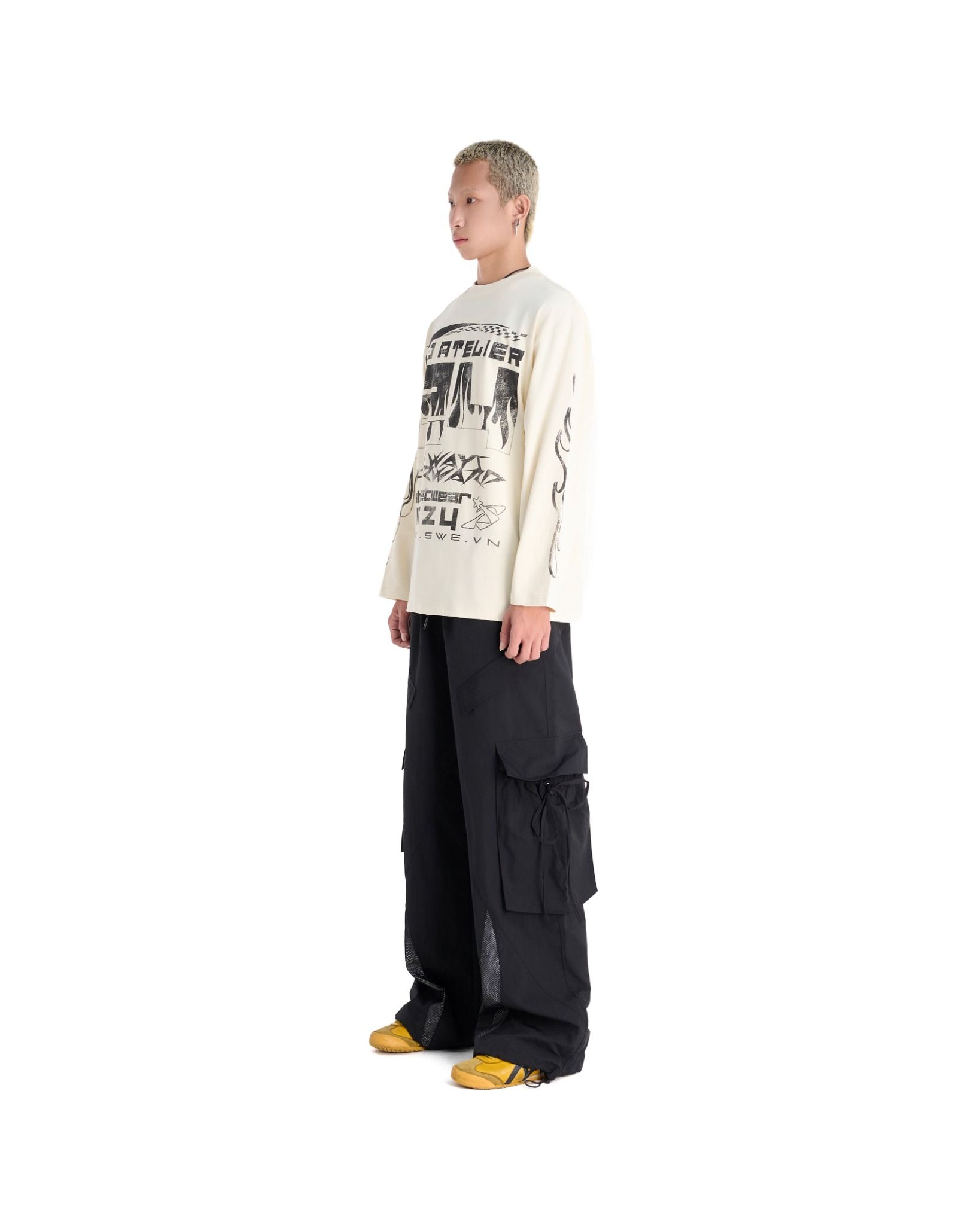 SWE YOUTH LS TEE - CREAM