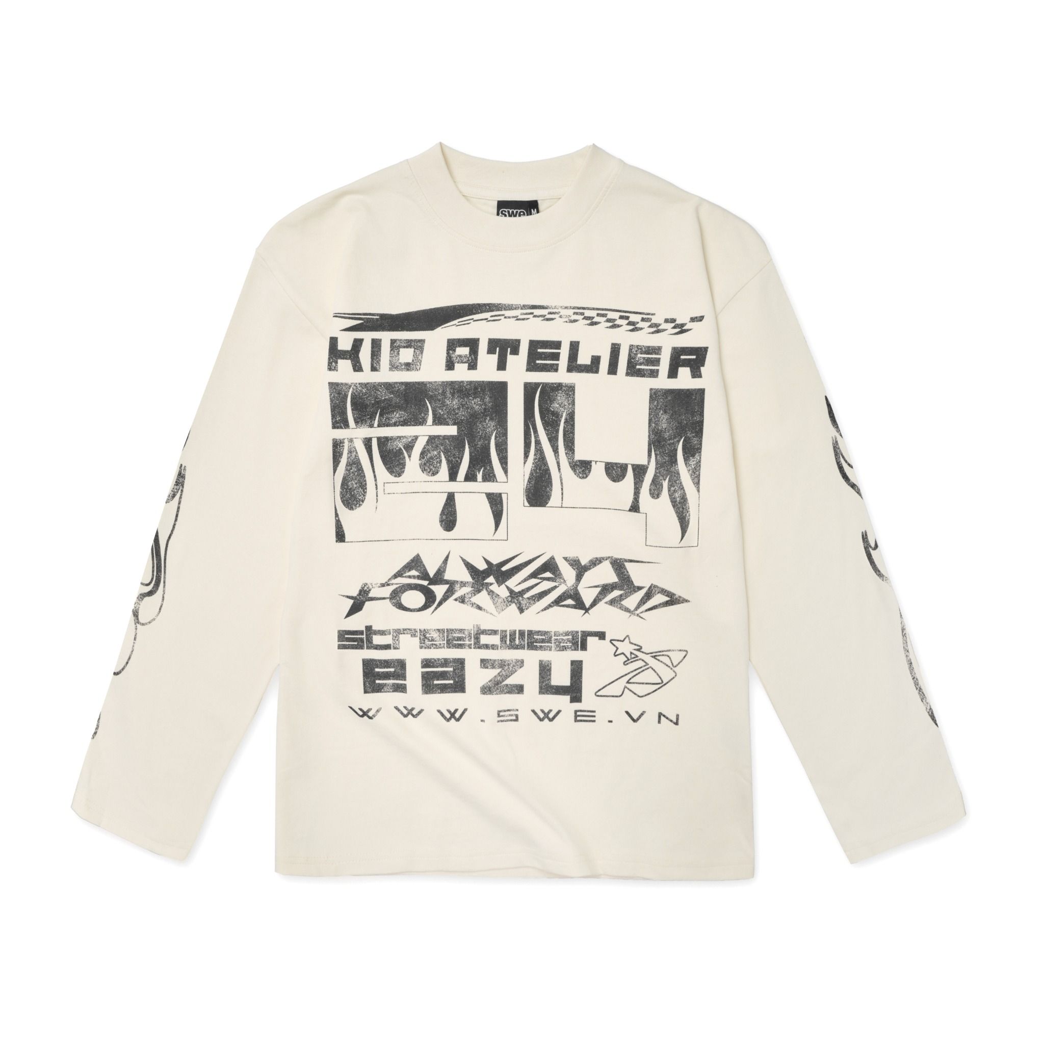 SWE YOUTH LS TEE - CREAM