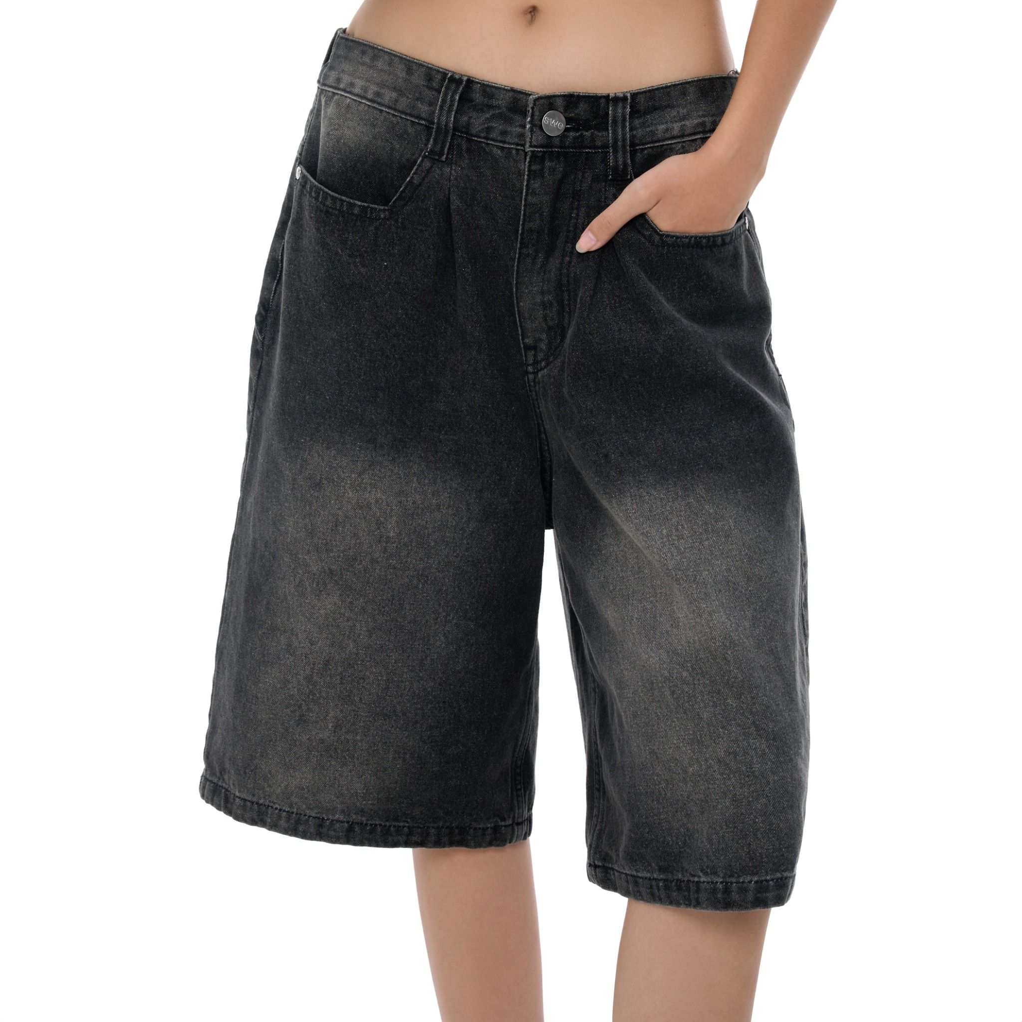 SWE CHOPPED DENIM SHORTS - WASHED