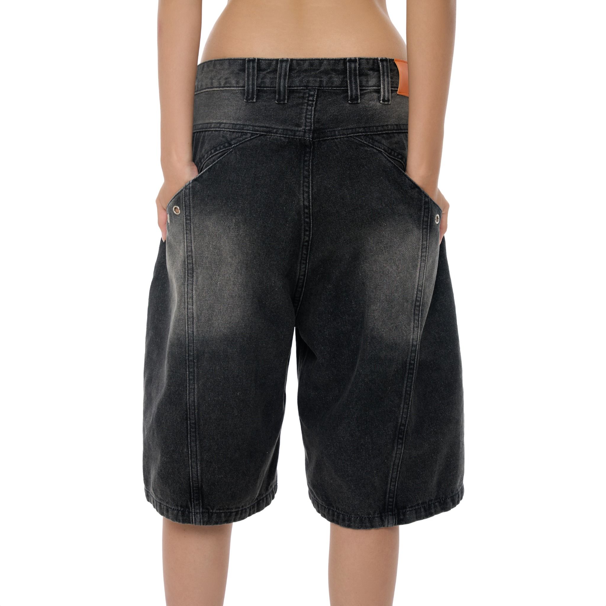 SWE CHOPPED DENIM SHORTS - WASHED