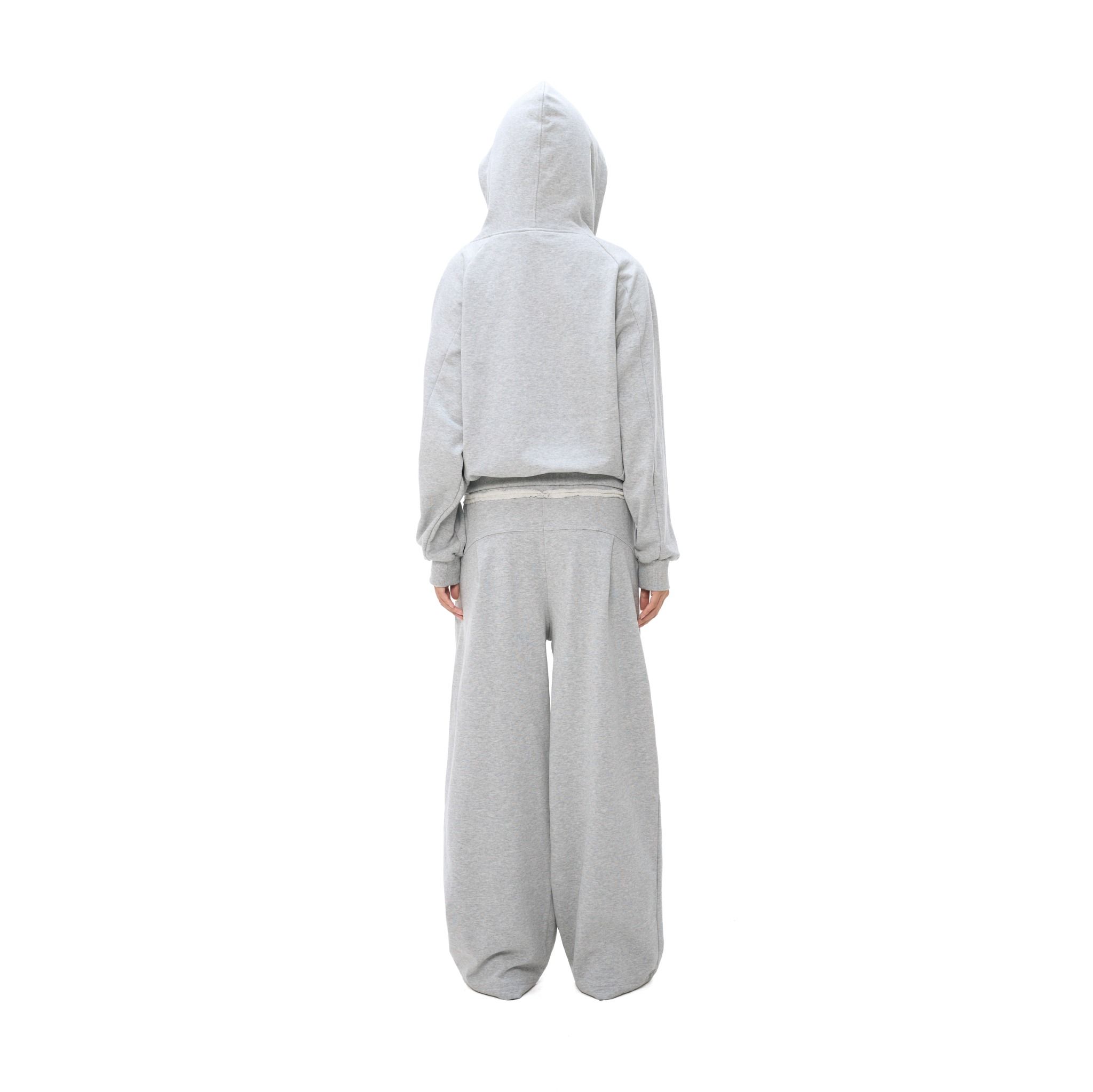 LOOSE ZIP HOODIE - GRAY