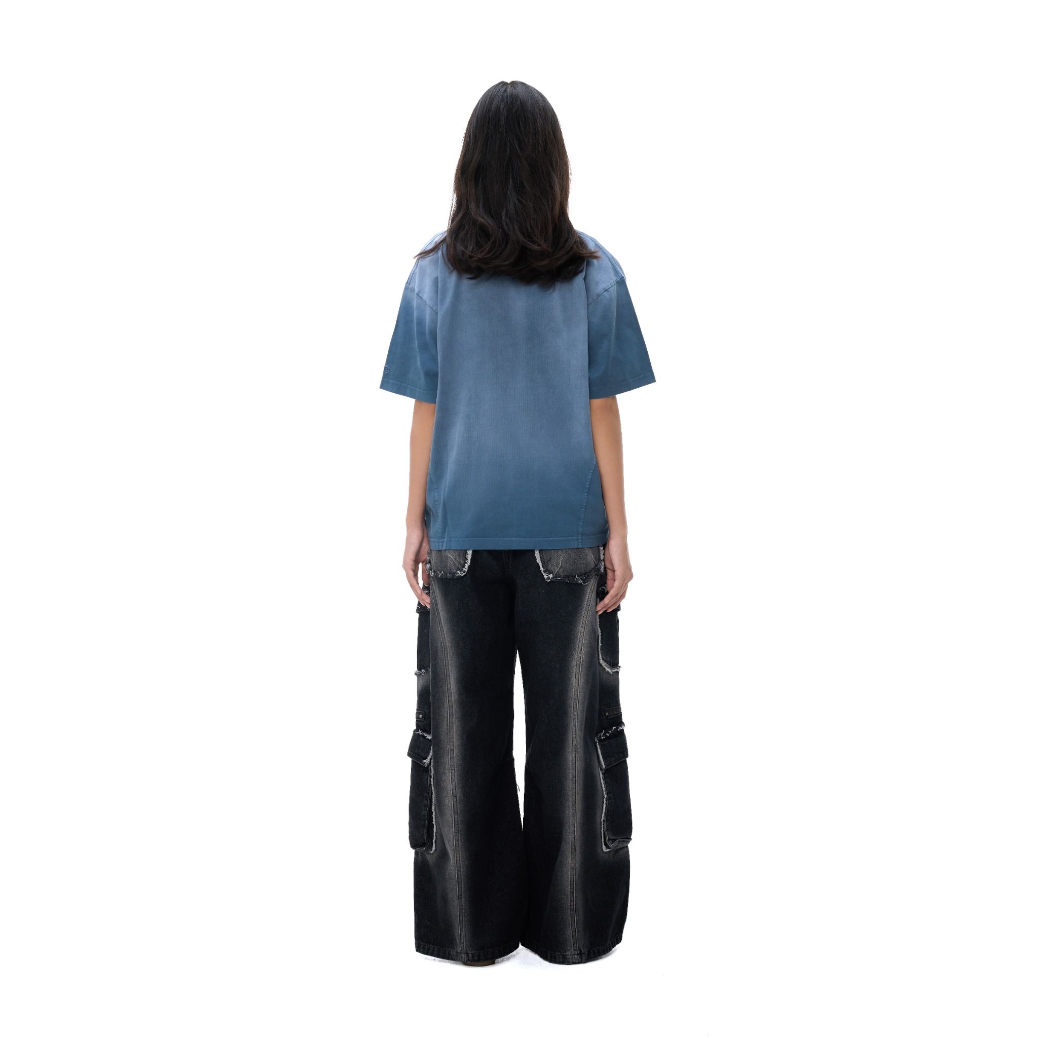 SWE 8TH WASHED TEE - STORM BLUE