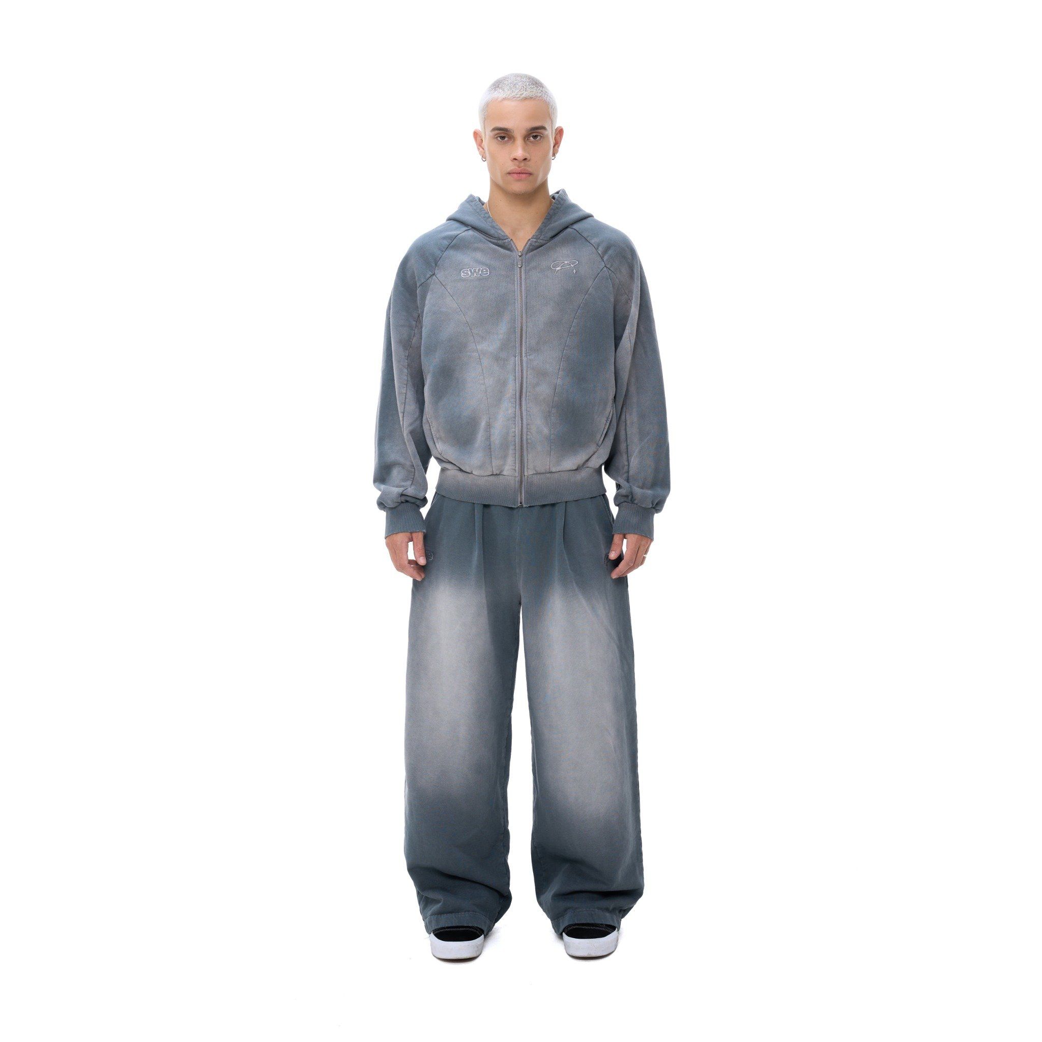 SWE LOOSE ZIP HOODIE - WASHED