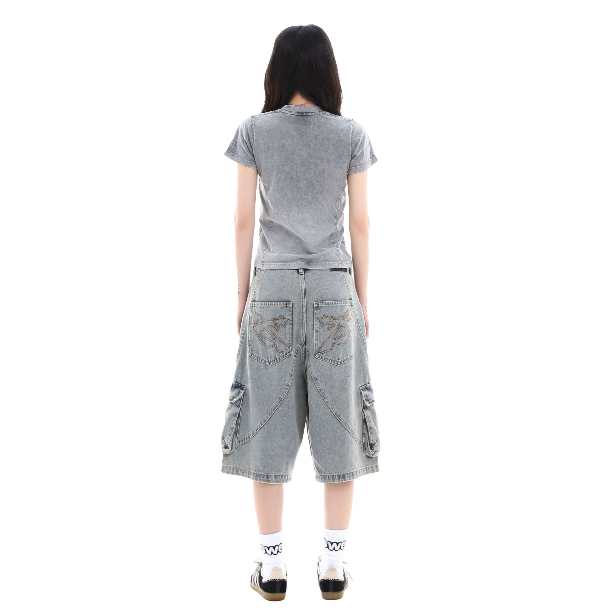 HAZE WASHED BABY TEE - GRAPHITE
