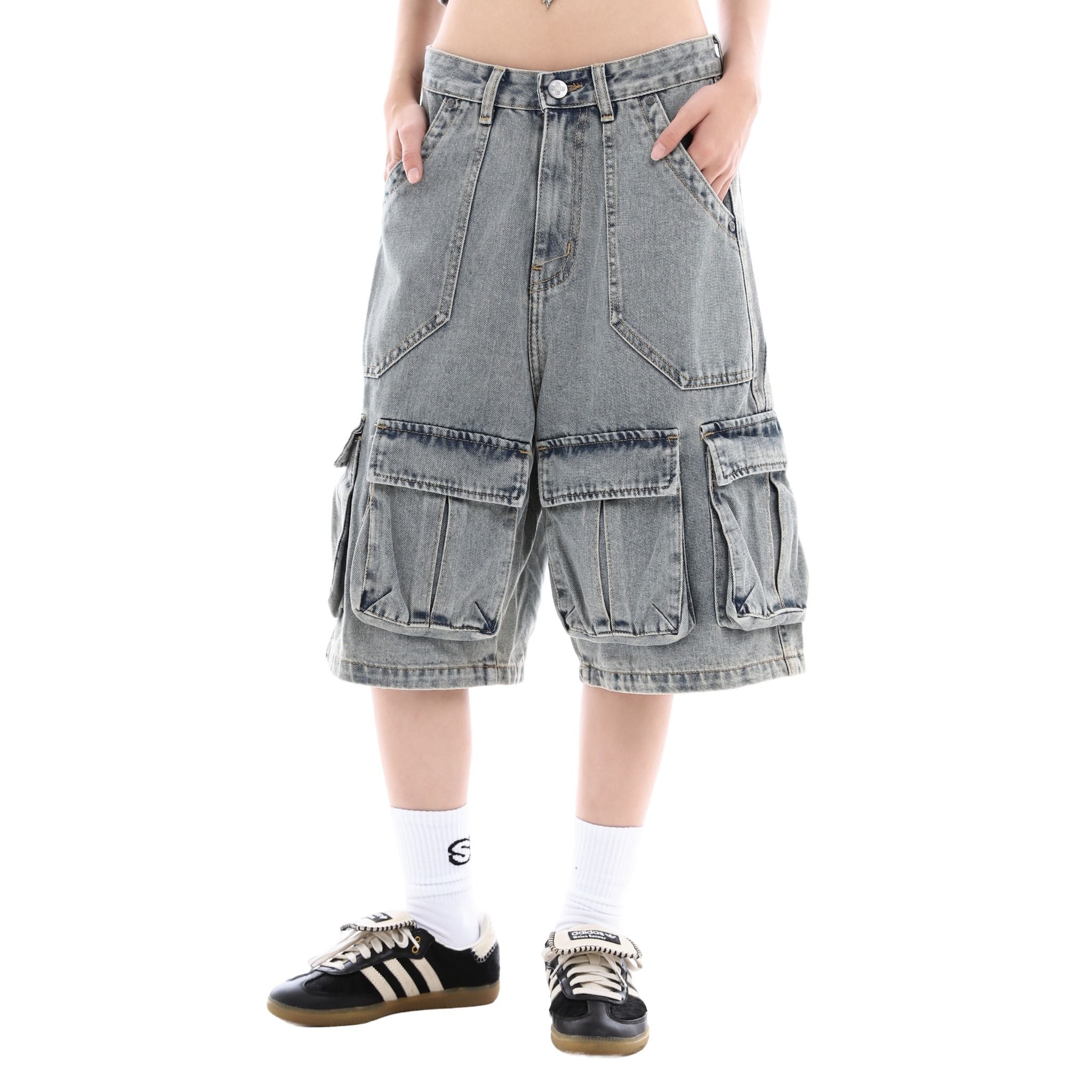 SWE NOMAD DENIM SHORTS - WASHED BLUE