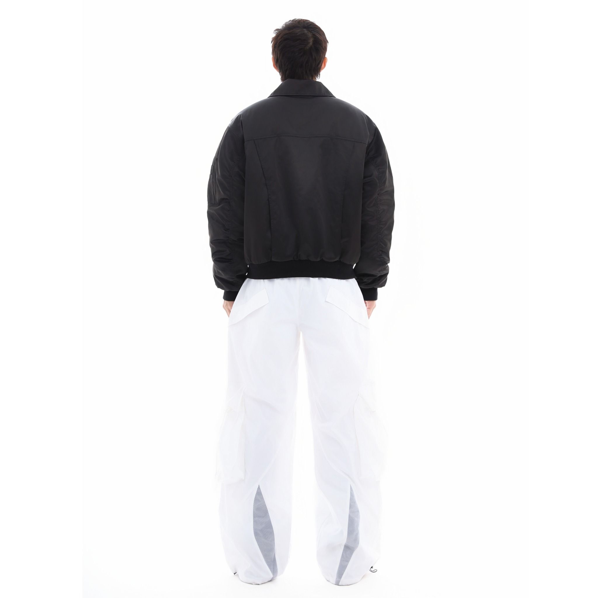 SWE BADGE BOMBER JACKET - BLACK
