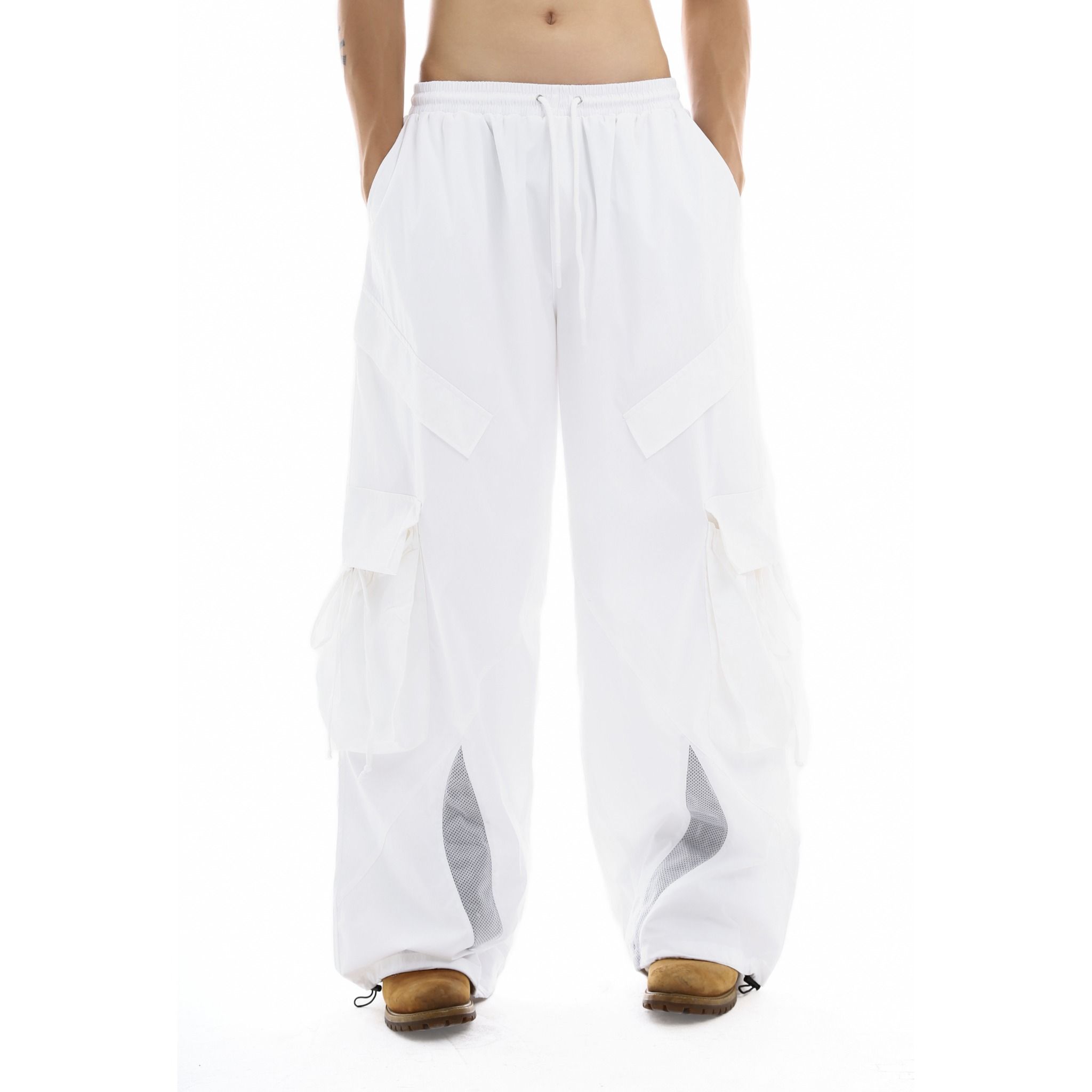 NEBULA CARGO PANTS - WHITE