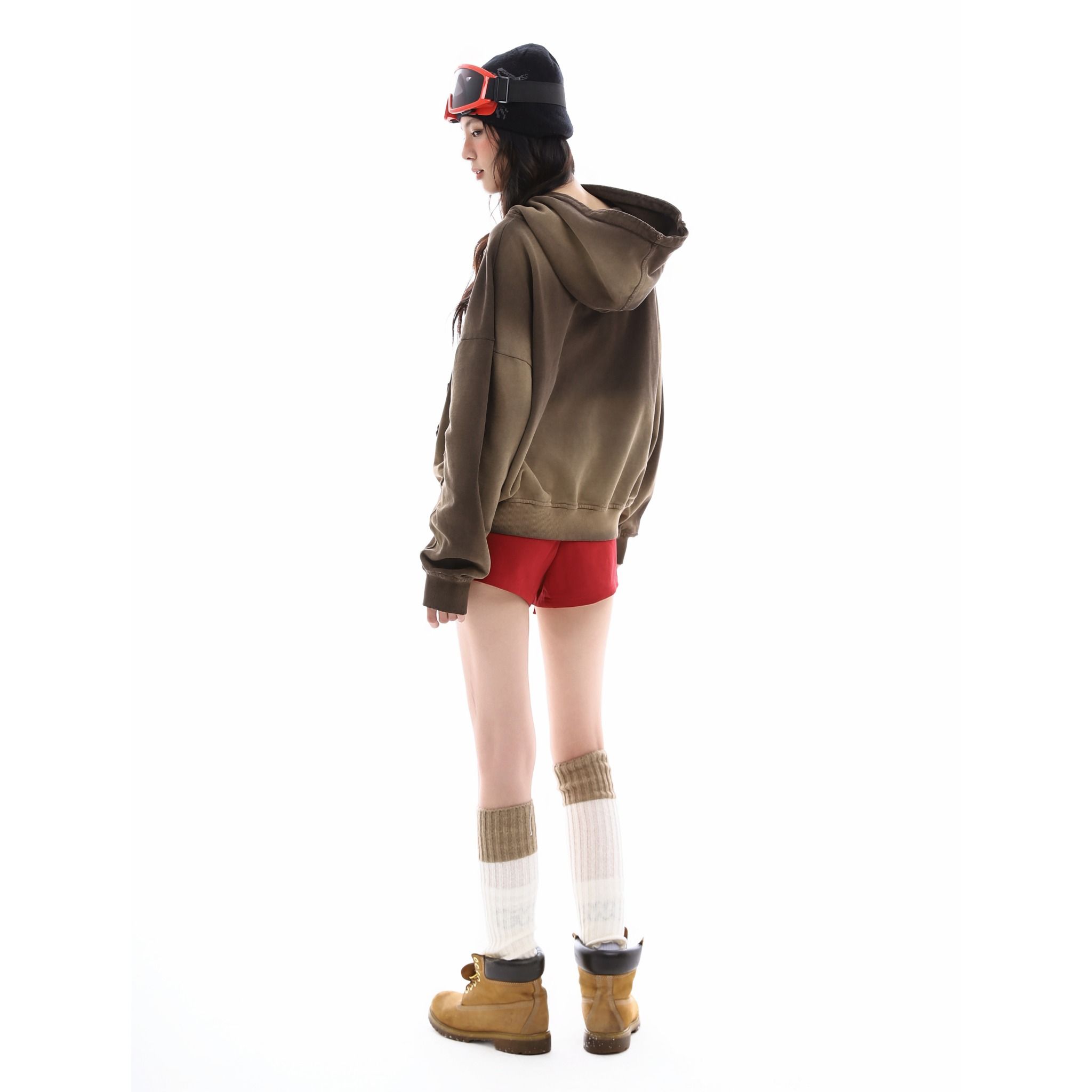 RIDGE ZIP HOODIE - BROWN