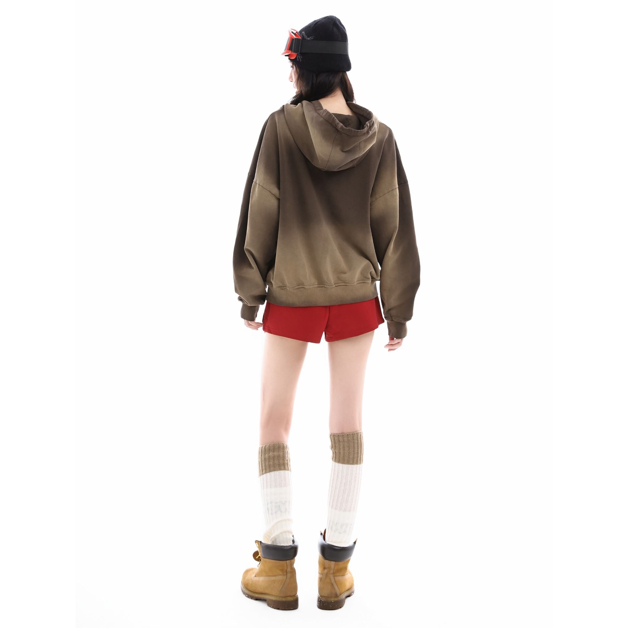 RIDGE ZIP HOODIE - BROWN