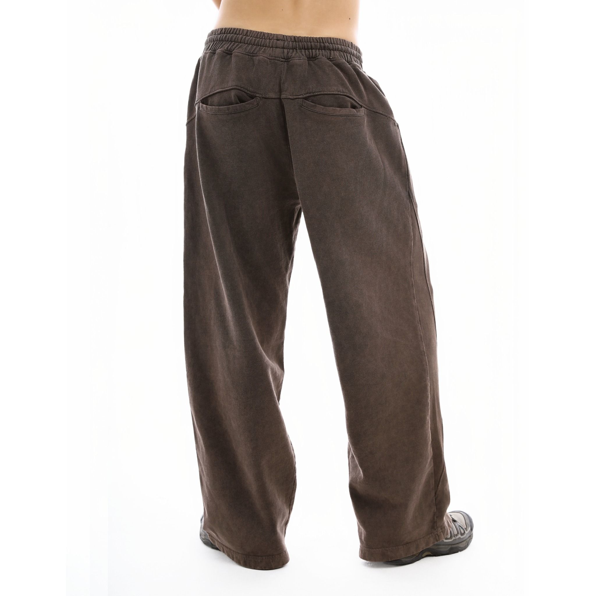 EMBLEM WASHED SWEATPANTS - RUSTIC
