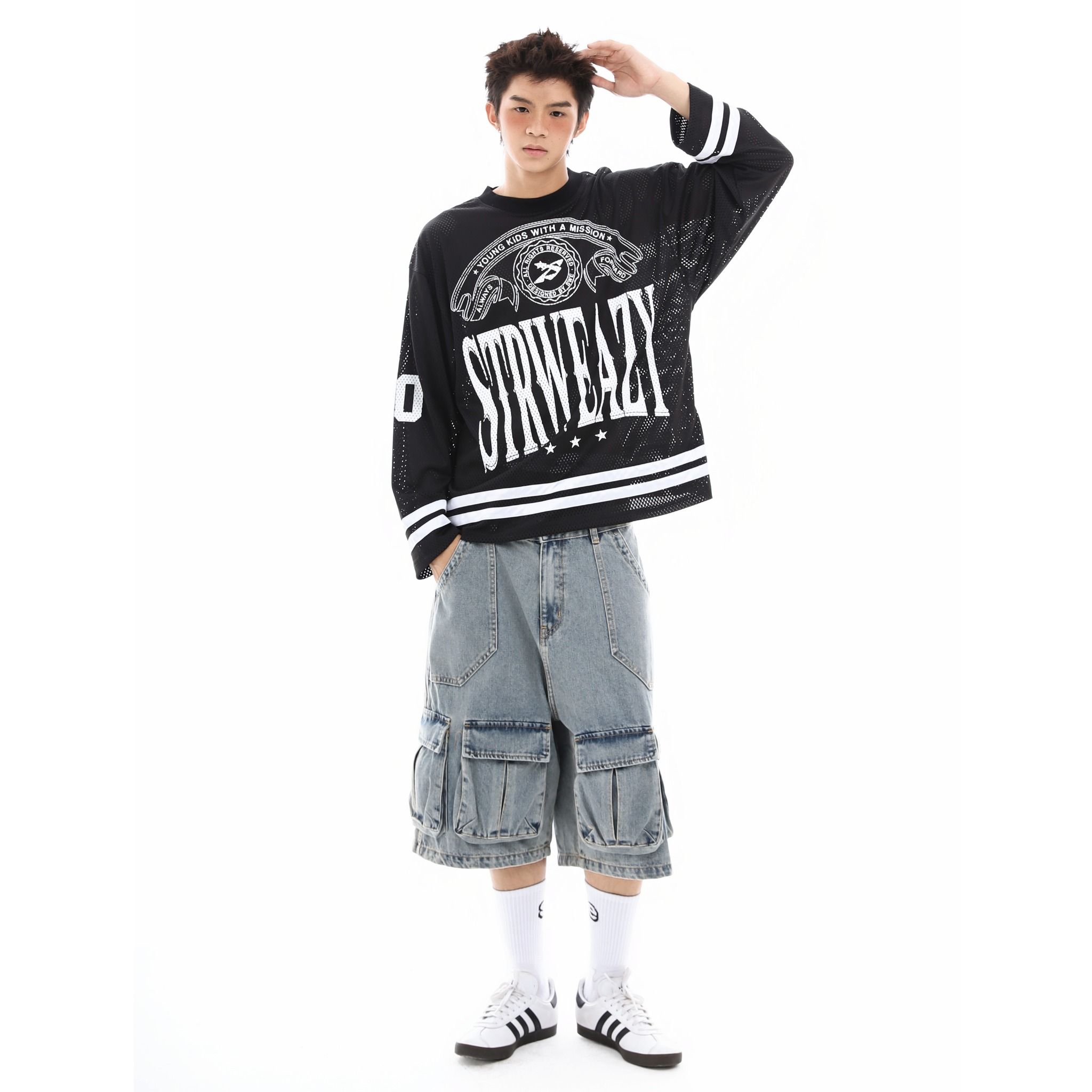 CREW LS JERSEY - BLACK