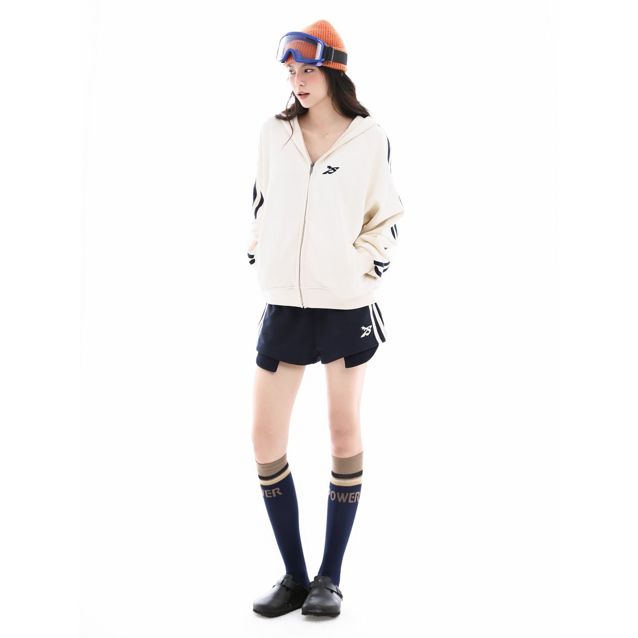 SWE INTERWAVE ZIP HOODIE - CREAM