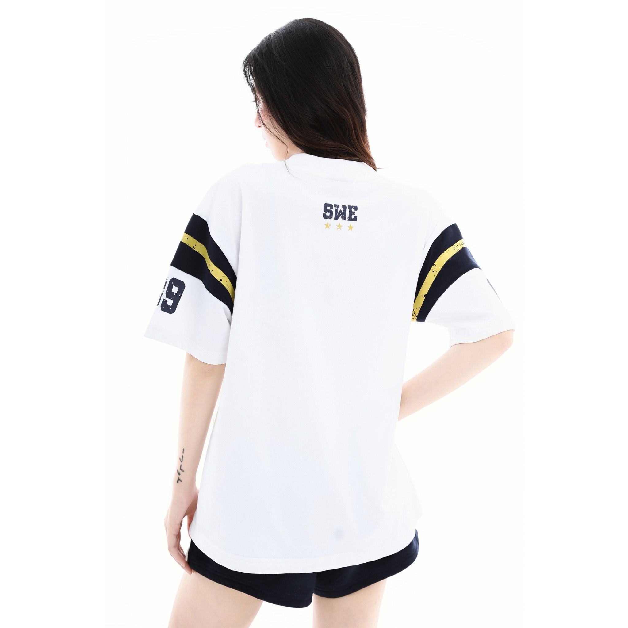 SWE IX JERSEY TEE - WHITE