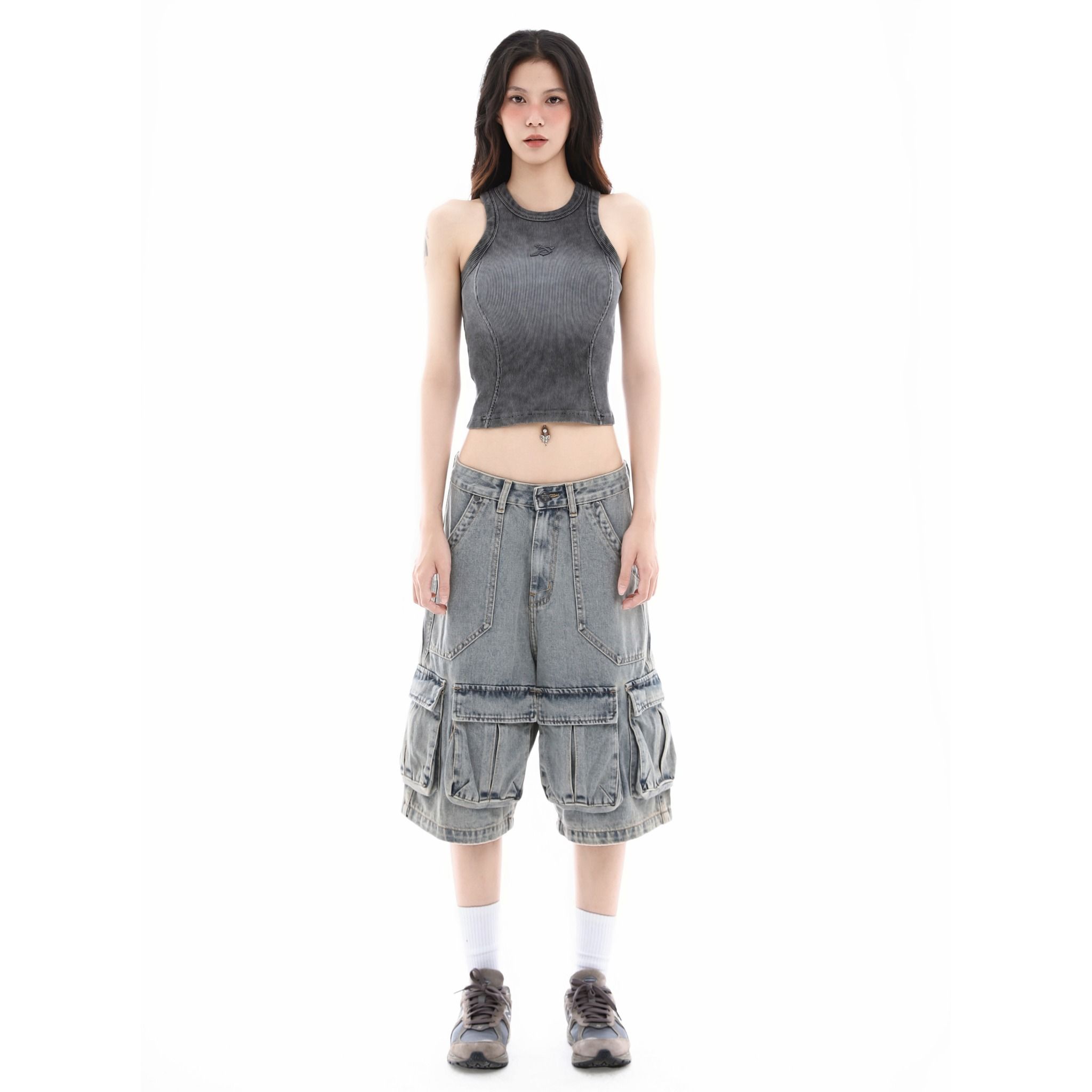 SHADOW TANKTOP (WOMEN) - GRAY