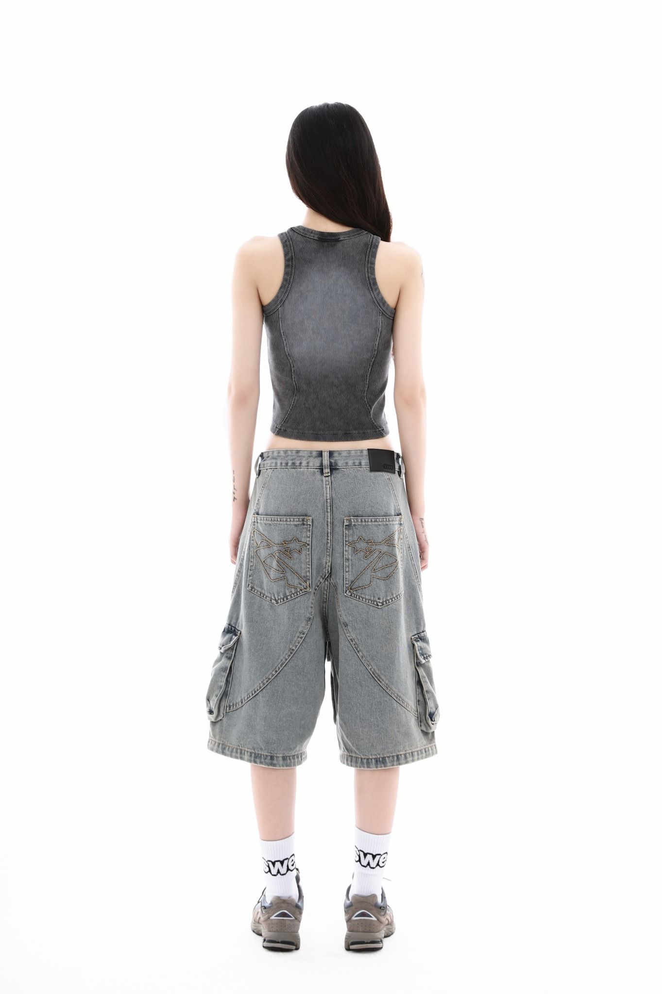 SWE NOMAD DENIM SHORTS - WASHED BLUE
