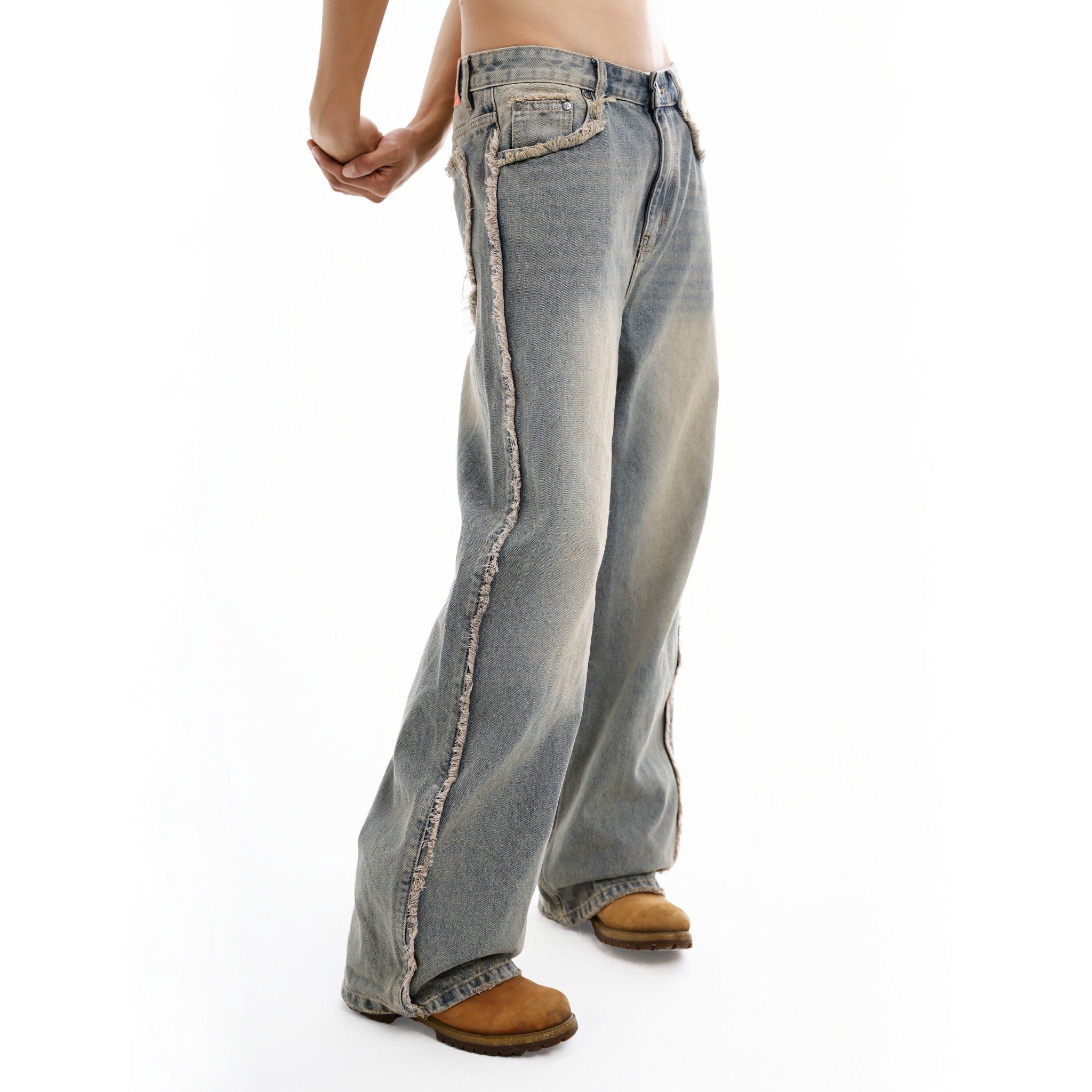 EDGE WASHED JEANS - BLUE