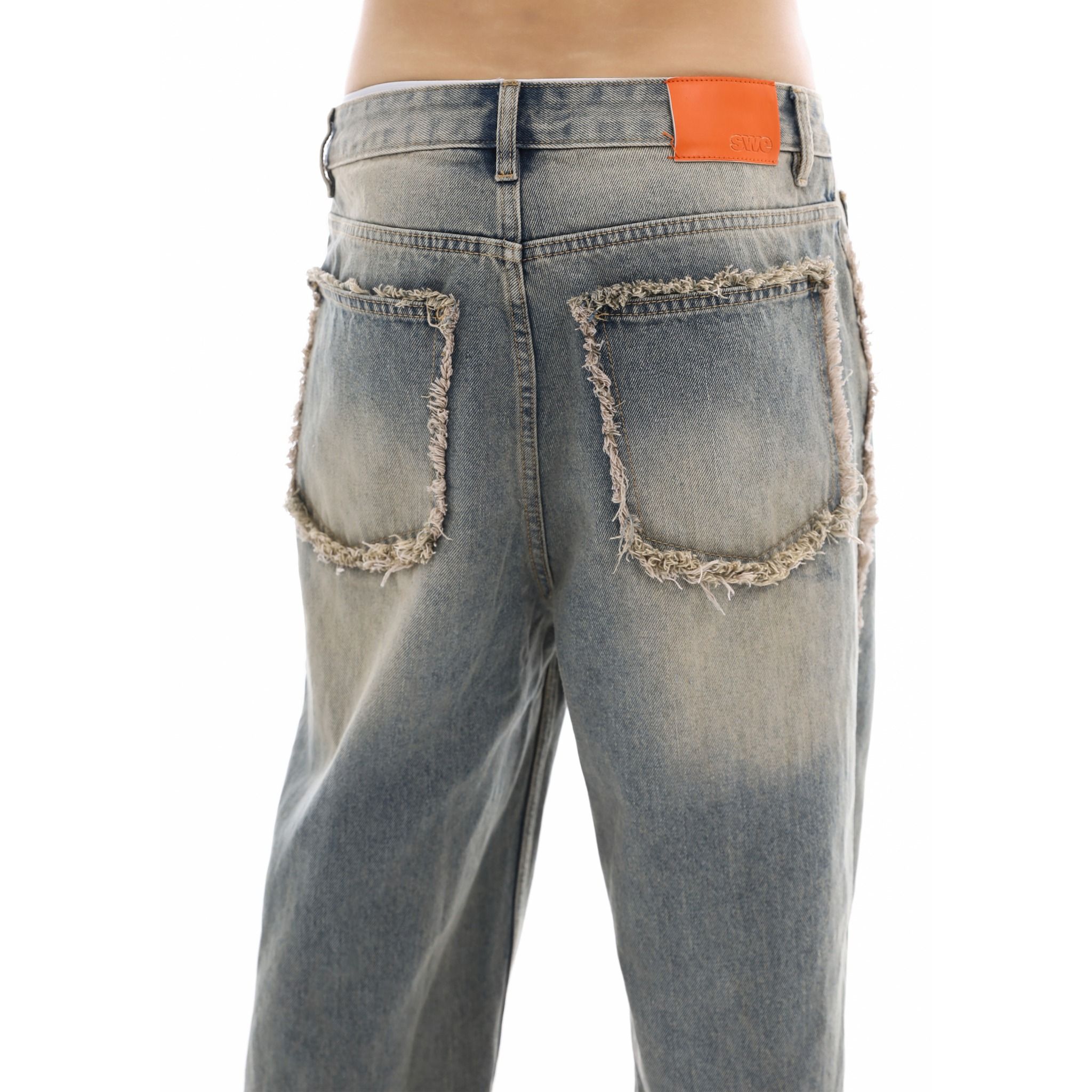 EDGE WASHED JEANS - BLUE