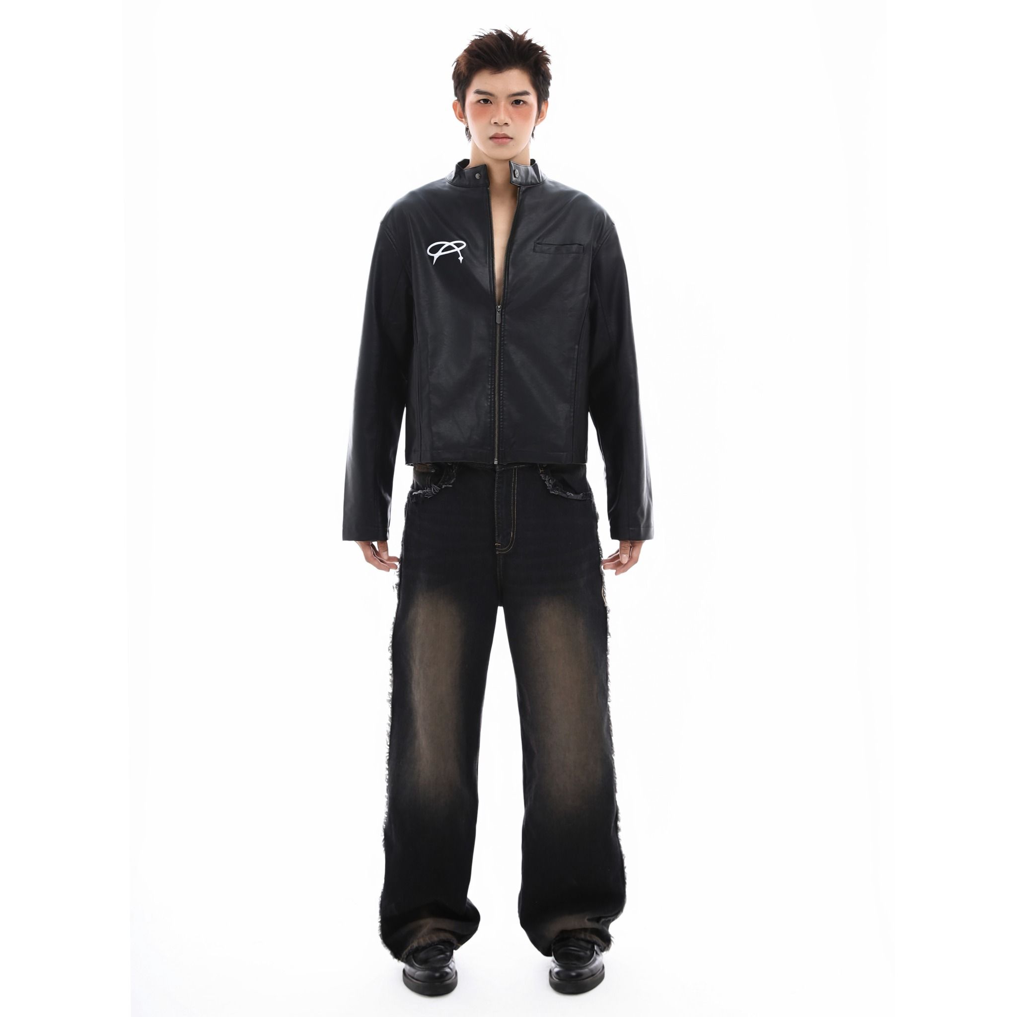 SWE INFINITY LEATHER JACKET - BLACK