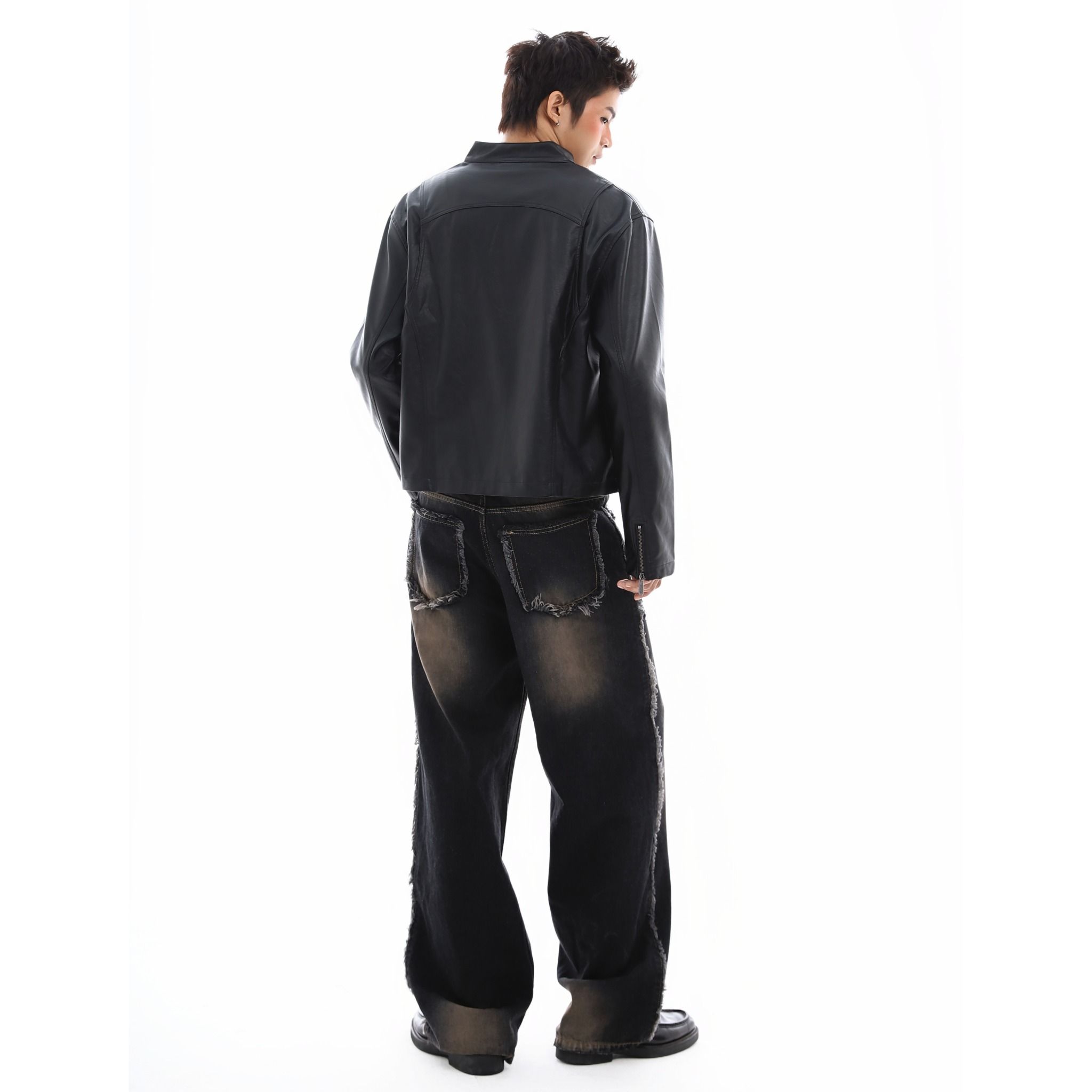 SWE INFINITY LEATHER JACKET - BLACK