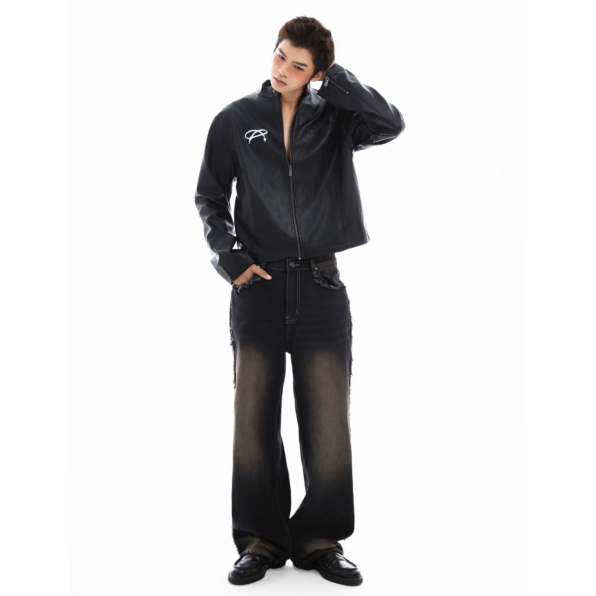 SWE INFINITY LEATHER JACKET - BLACK